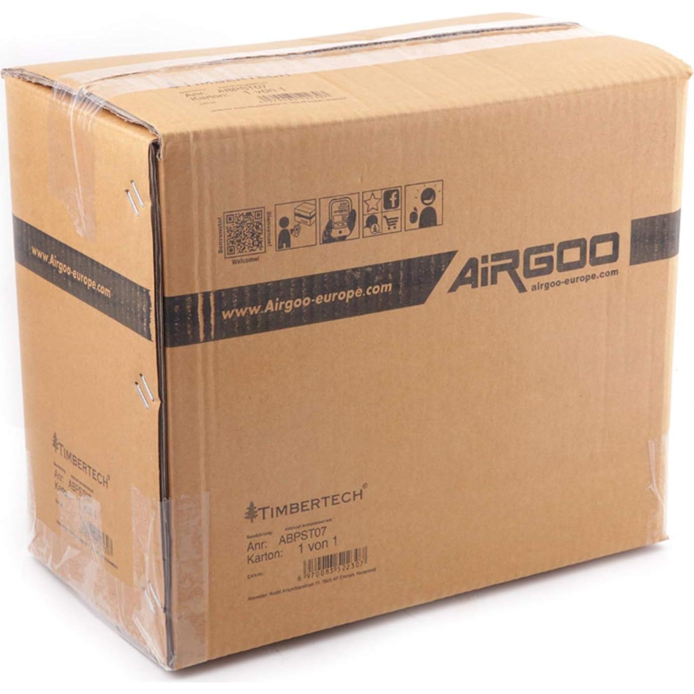 Compresor de Aerógrafo Timbertech ABPST07 1/6HP Silencioso