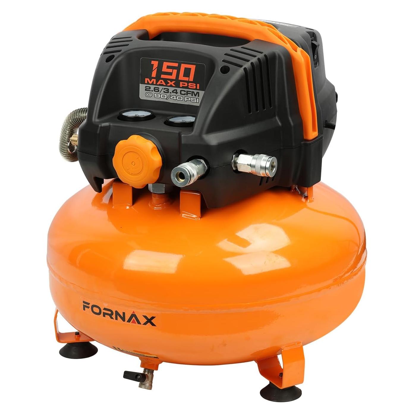 Compresor de aire FORNAX Pancake 6 Galones 150 PSI Eléctrico