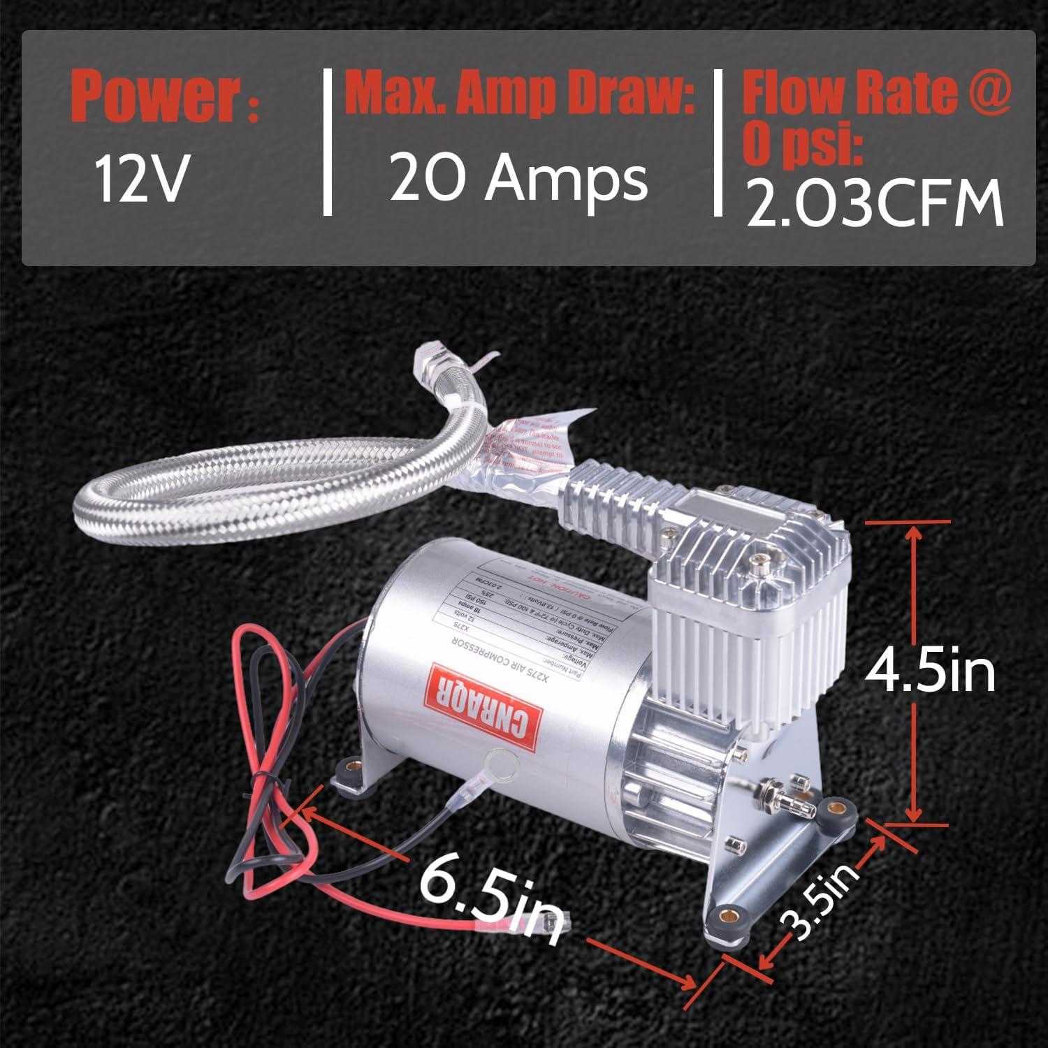 Compresor de Aire 150 PSI CNRAQR con Tanque 6.06L Aluminio