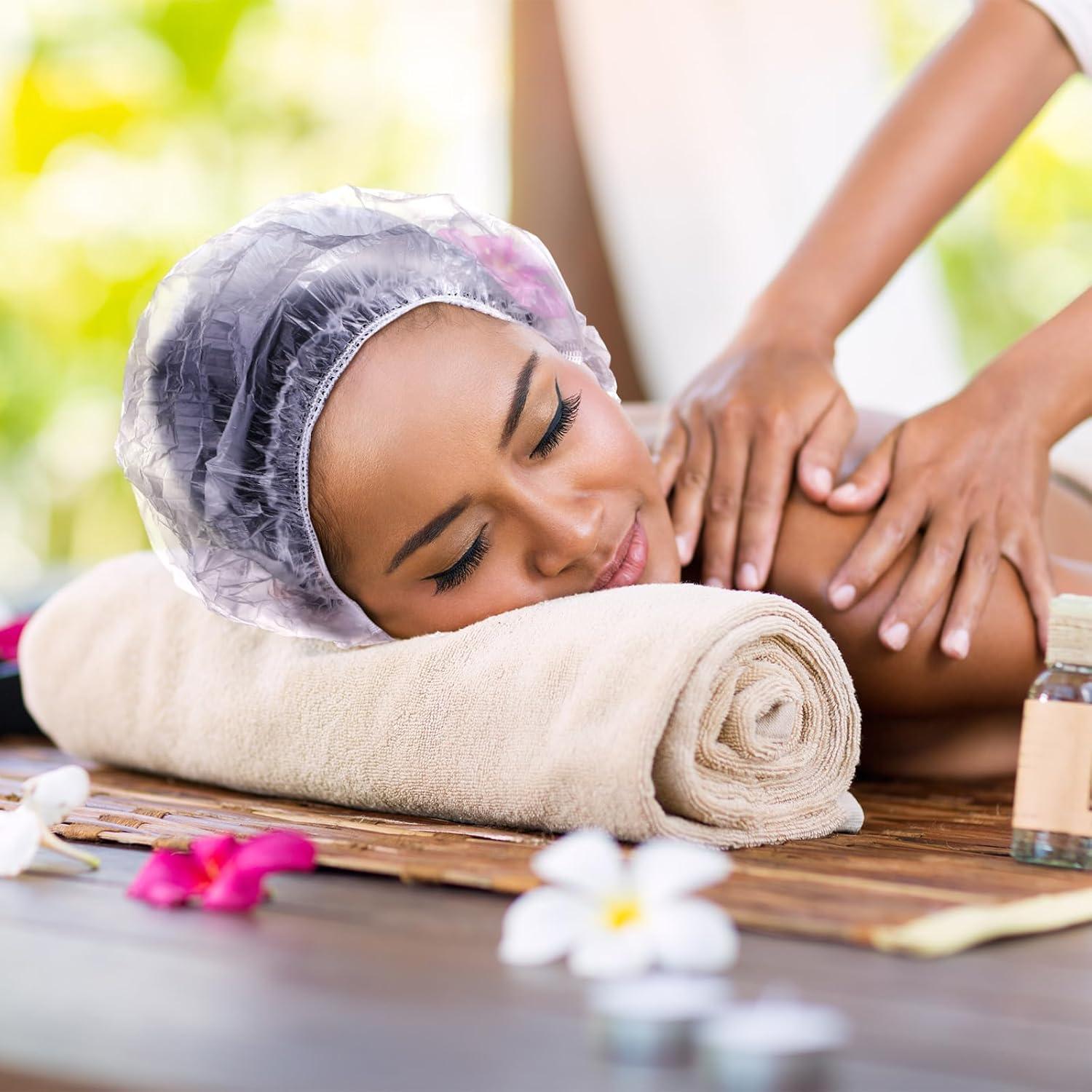 Geyoga 200 Gorras Bouffant Desechables para Cabello 42 cm