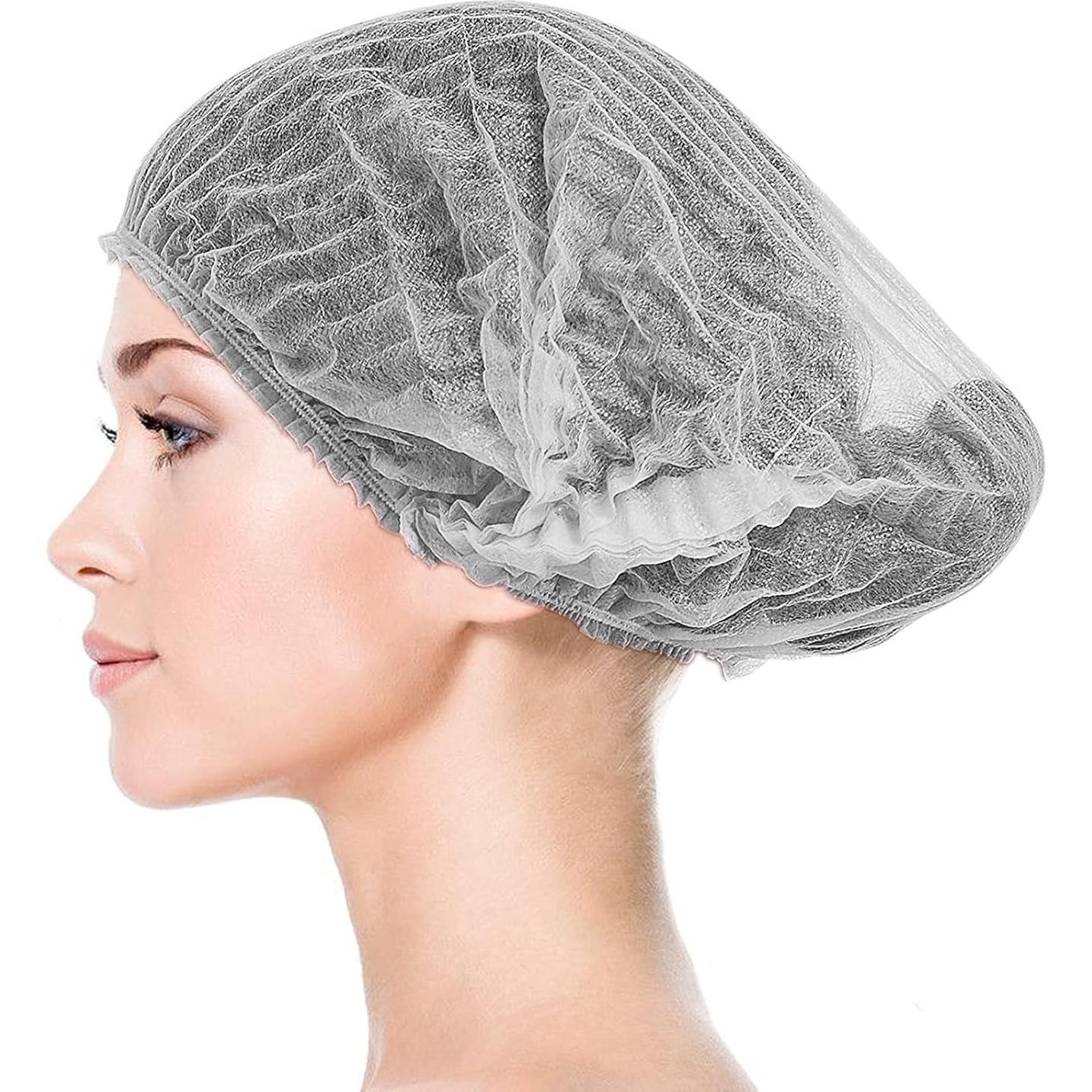 Gorros Bouffant Desechables YWGC 100 Pcs 53.34 cm Blanco