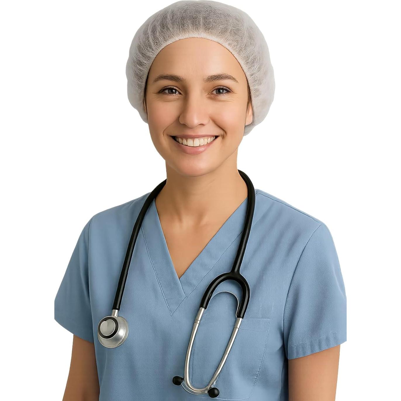 Gorros Bouffant Desechables CocoAtlas 100 Piezas 53 cm Blanco