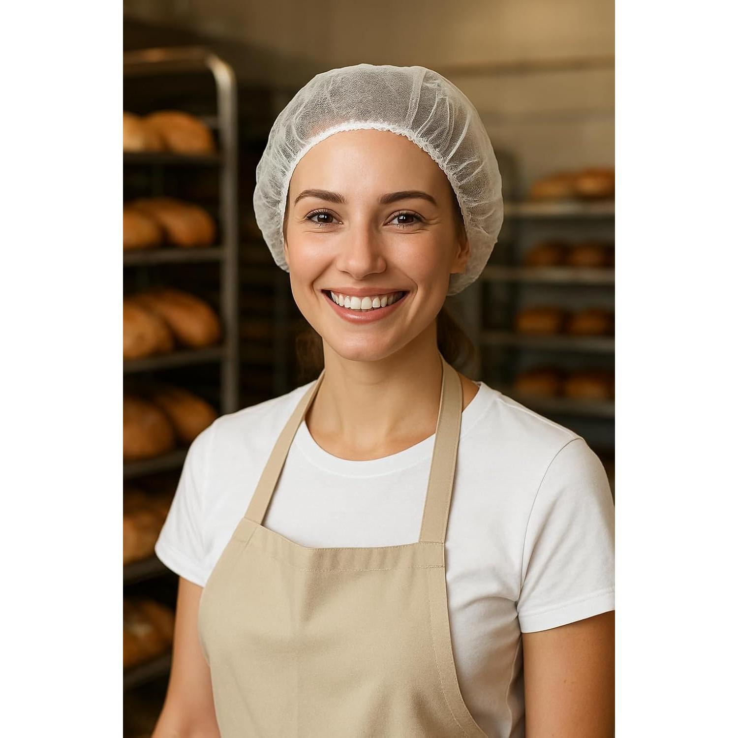 Gorros Bouffant Desechables CocoAtlas 100 Piezas 53 cm Blanco