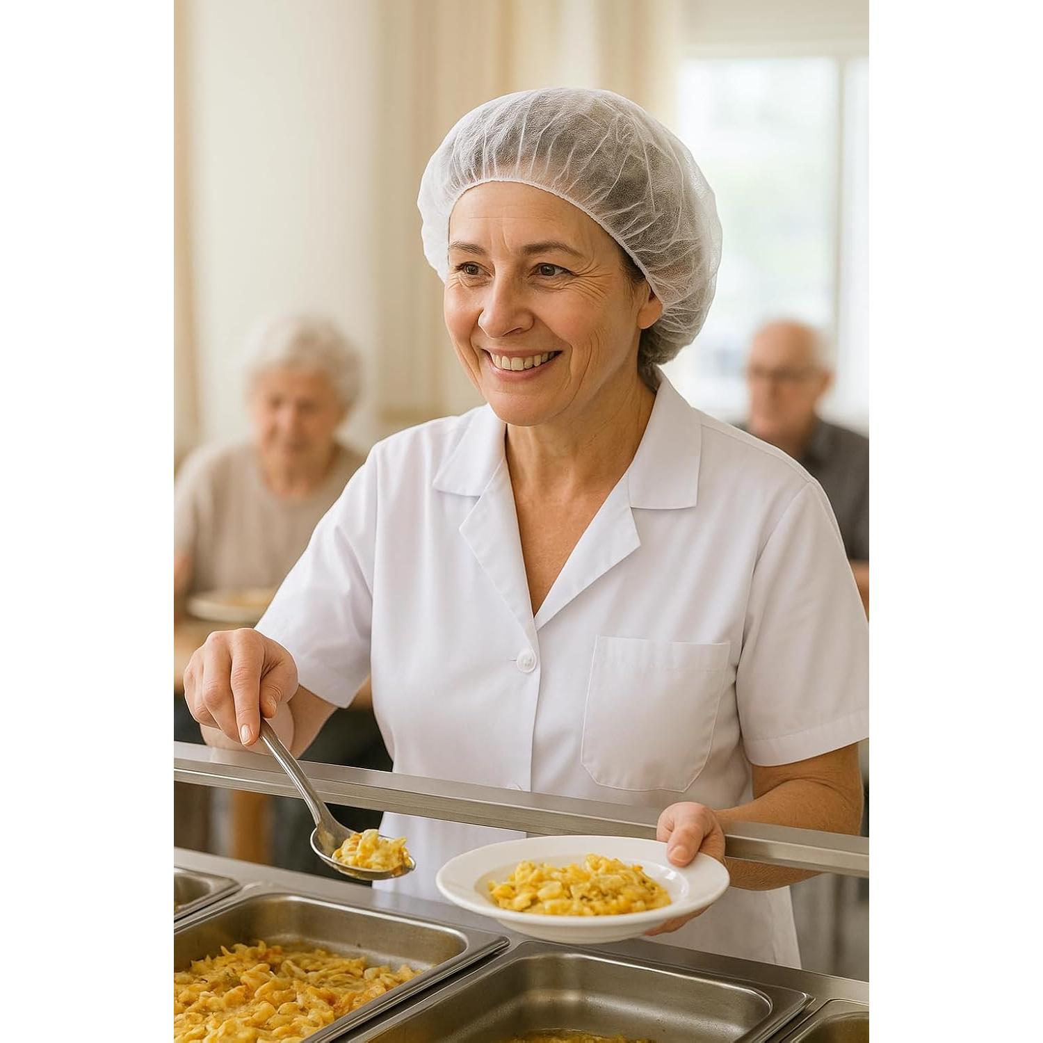 Gorros Bouffant Desechables CocoAtlas 100 Piezas 53 cm Blanco