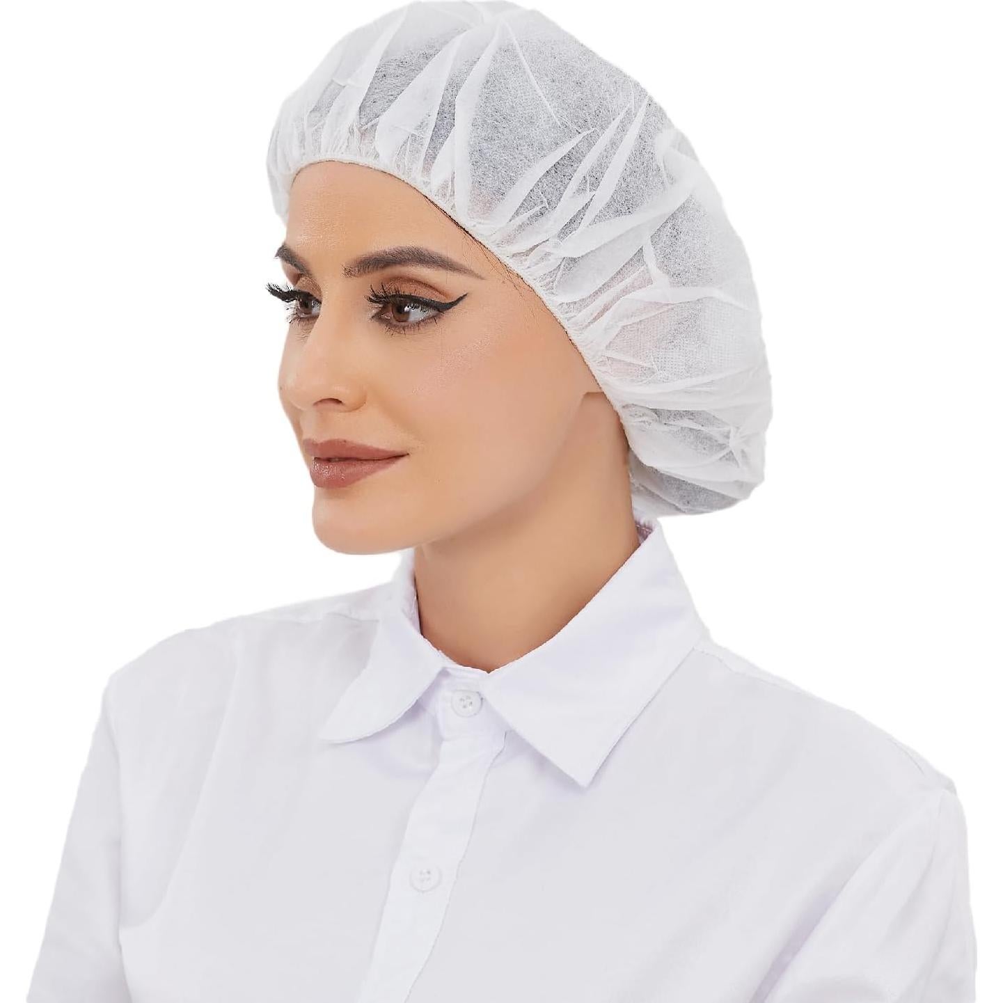 Red de Cabello Desechable ZMDREAM 24" (61 cm) 100 PCS Blanca