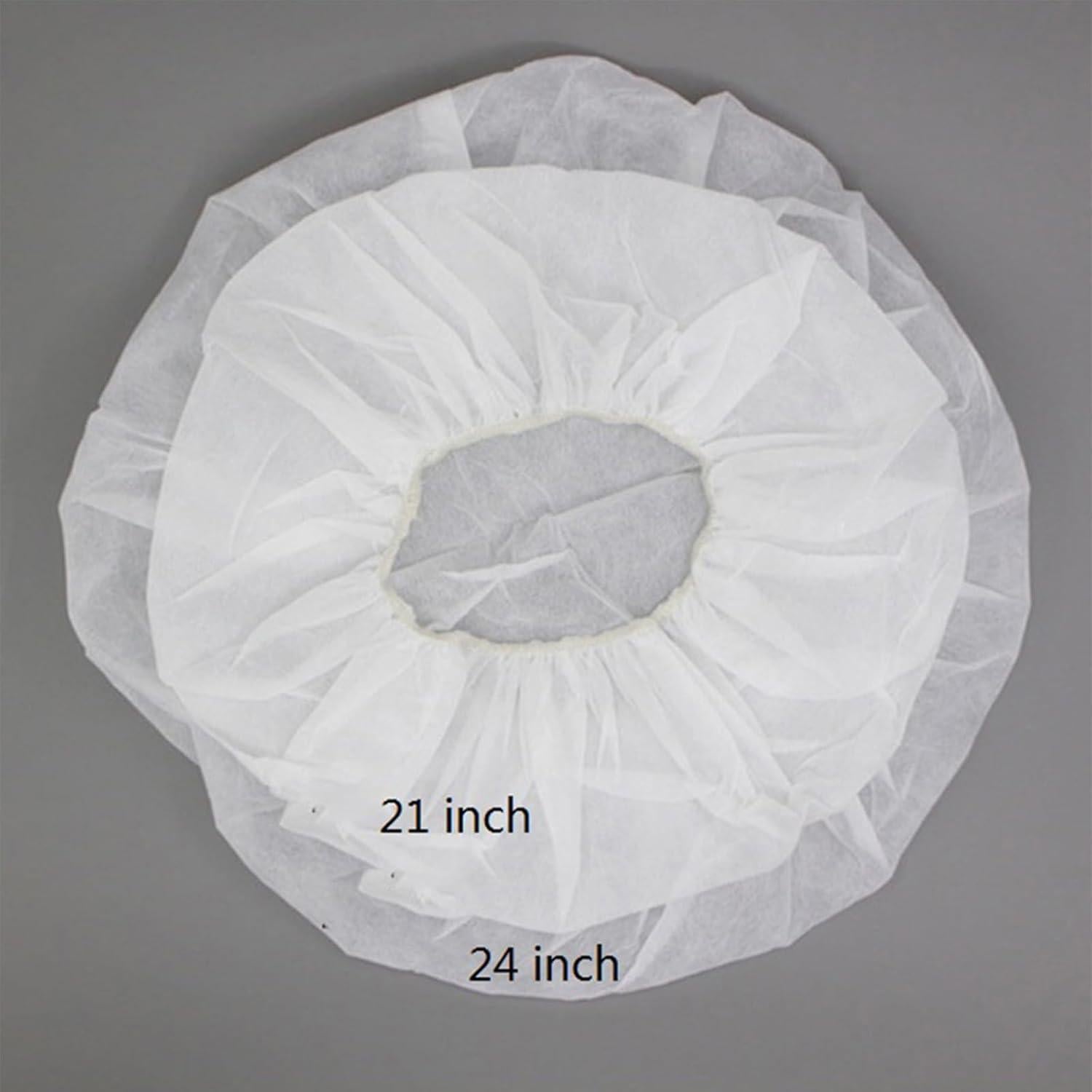 Red de Cabello Desechable ZMDREAM 24" (61 cm) 100 PCS Blanca