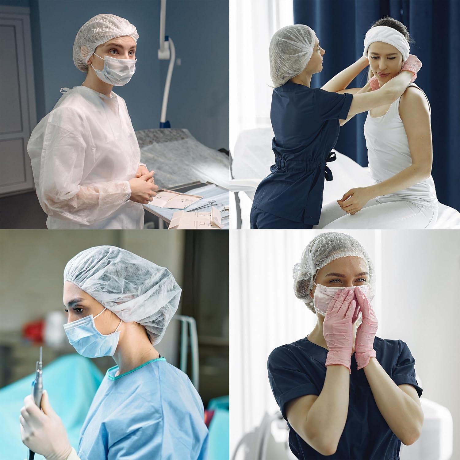 Red de Cabello Desechable ZMDREAM 24" (61 cm) 100 PCS Blanca