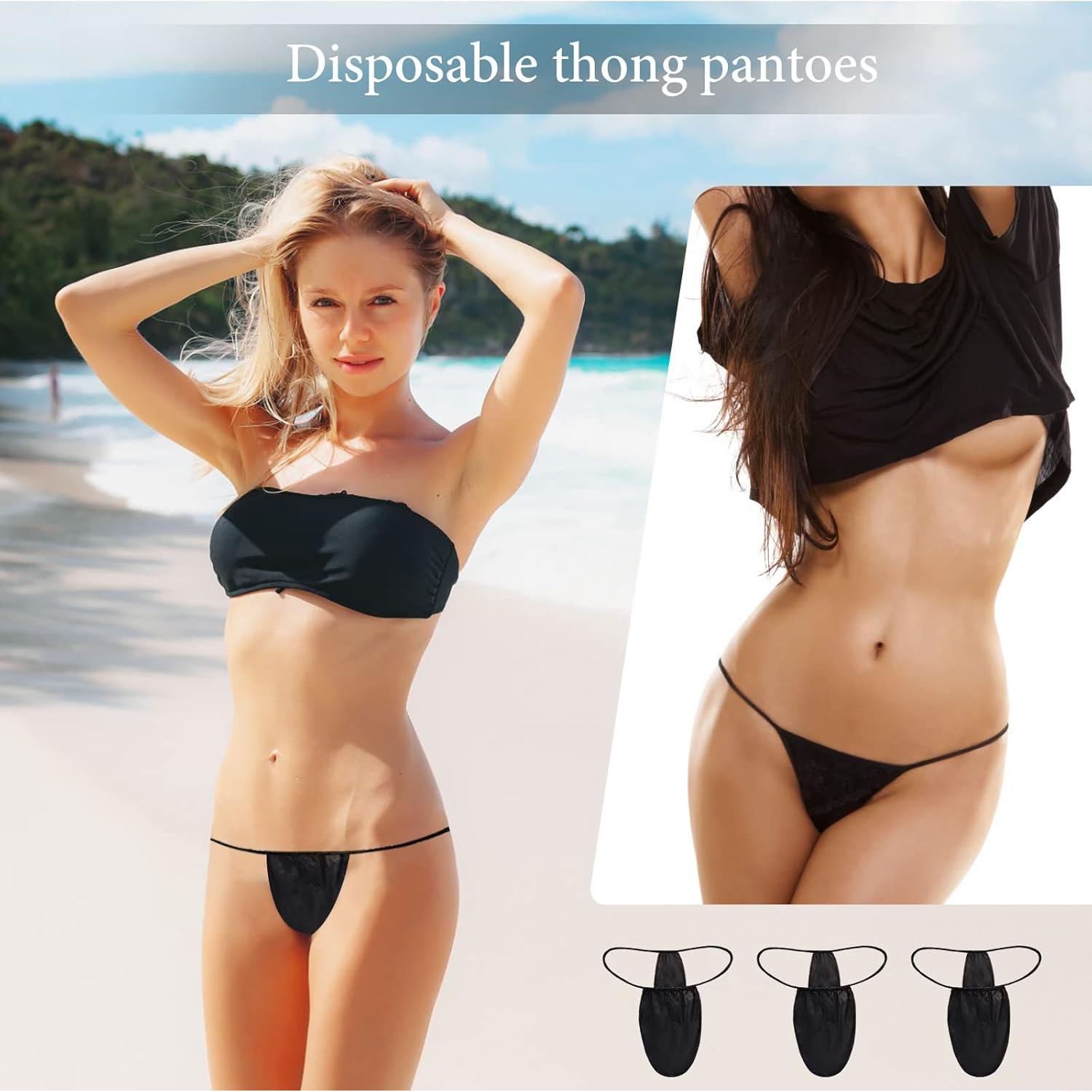 Paquete de 50 Pantalones Desechables G-String para Mujeres