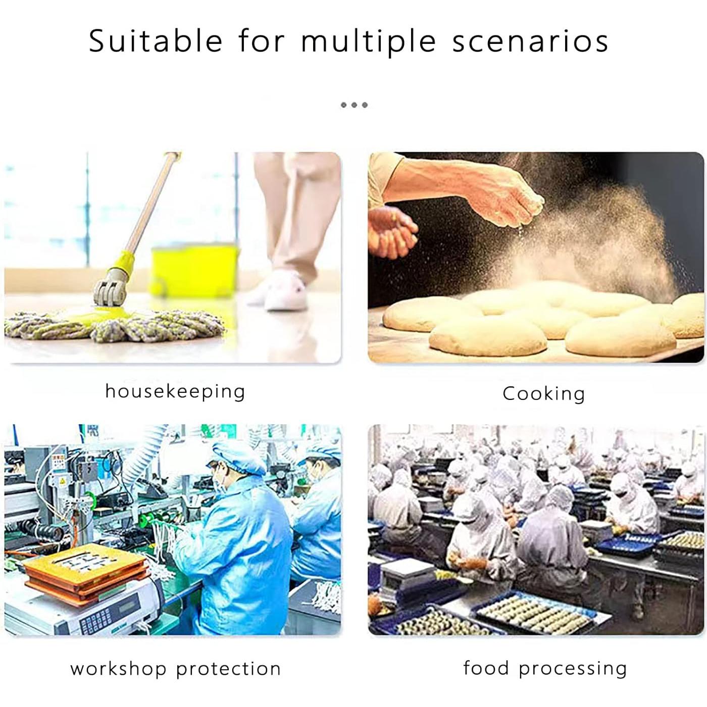 Paquete de 100 Gorras Bouffant Desechables Azules 53 cm