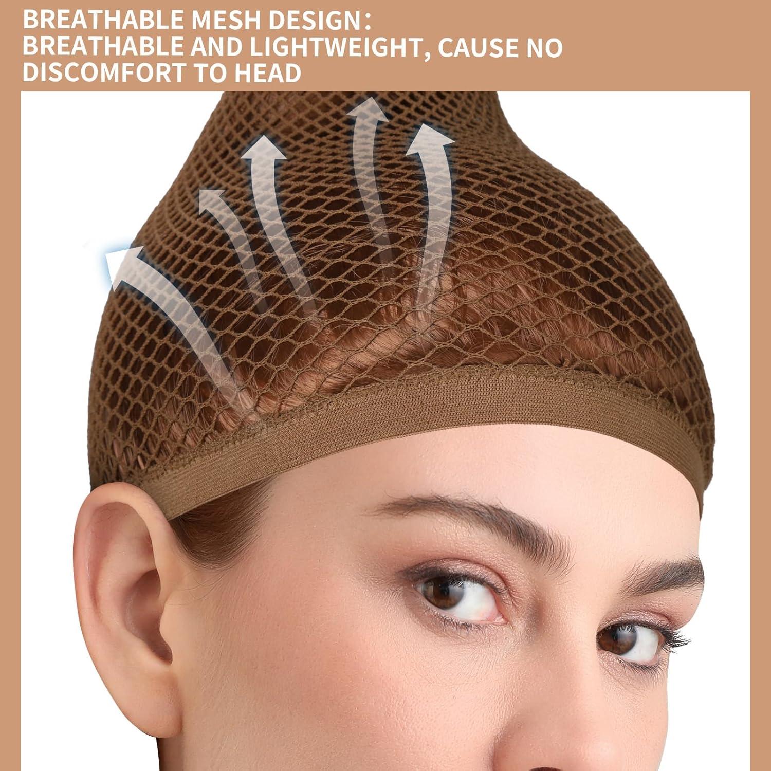 Capucha para Pelucas FANDAMEI 30 cm Nylon Antideslizante 2 PCS