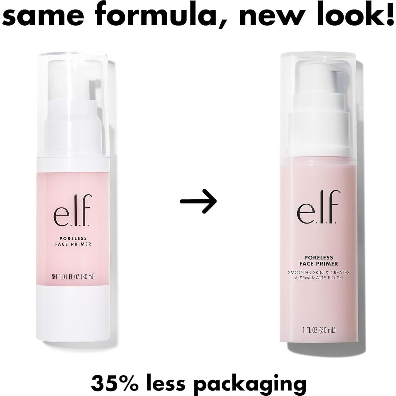 e.l.f. Primer Facial Sin Poros 30 ml - Larga Duración, Vegano