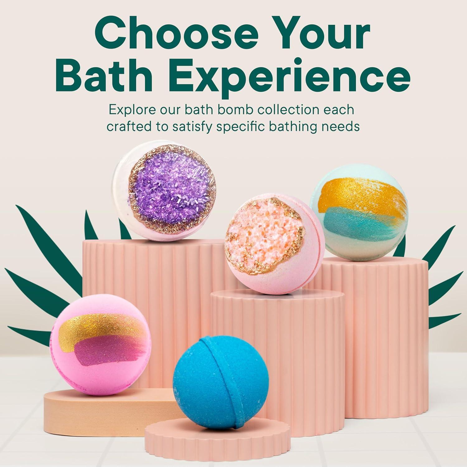 Bomba de Baño Geoda Latika | Cuarzo Rosa | Sándalo y Rosa