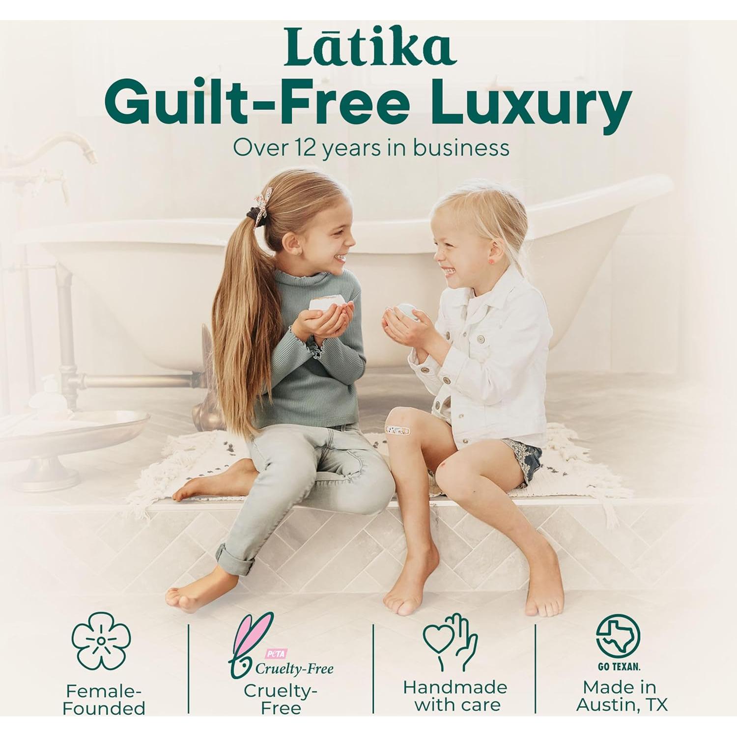 Bomba de Baño Geoda Latika | Cuarzo Rosa | Sándalo y Rosa