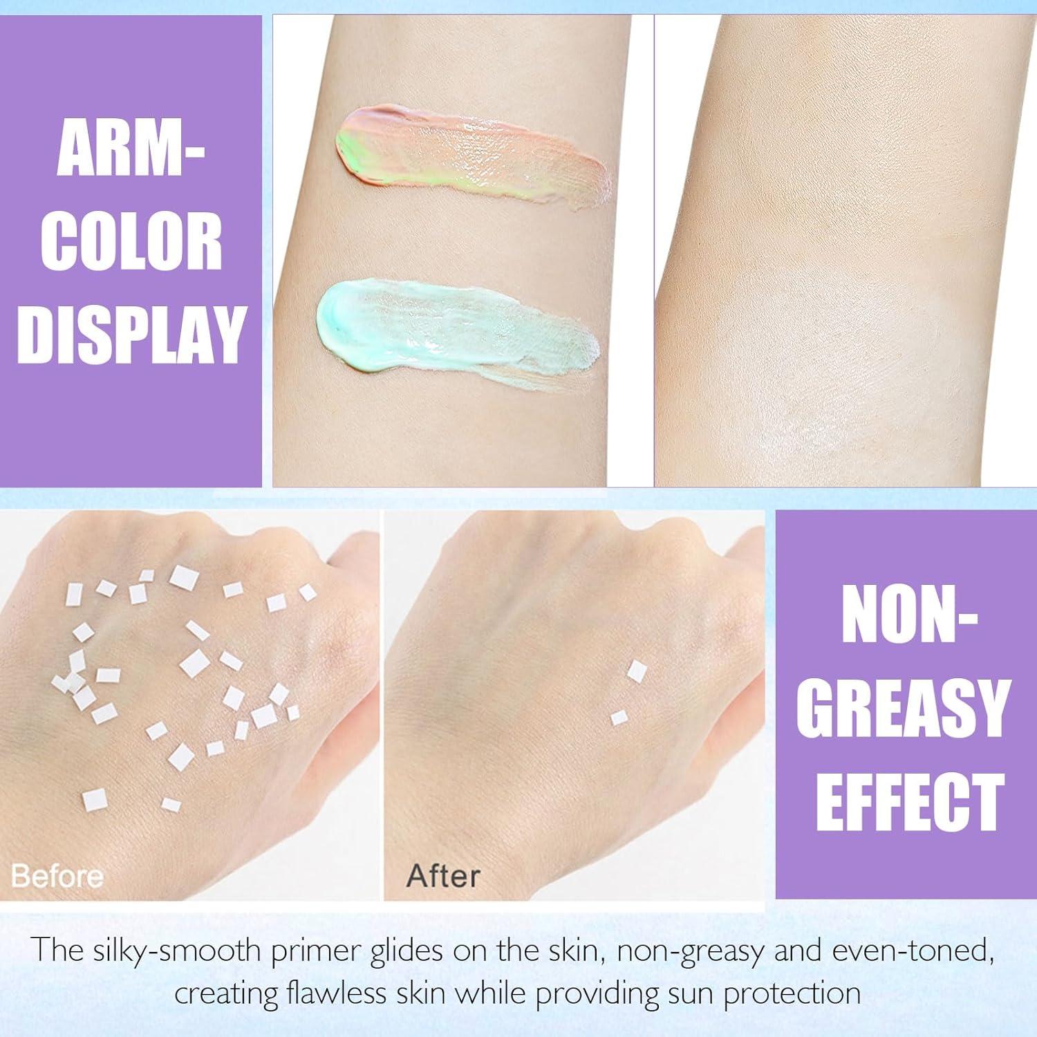 Primer Hidratante 3 en 1 LSxia SPF 50 Corrector Color #01