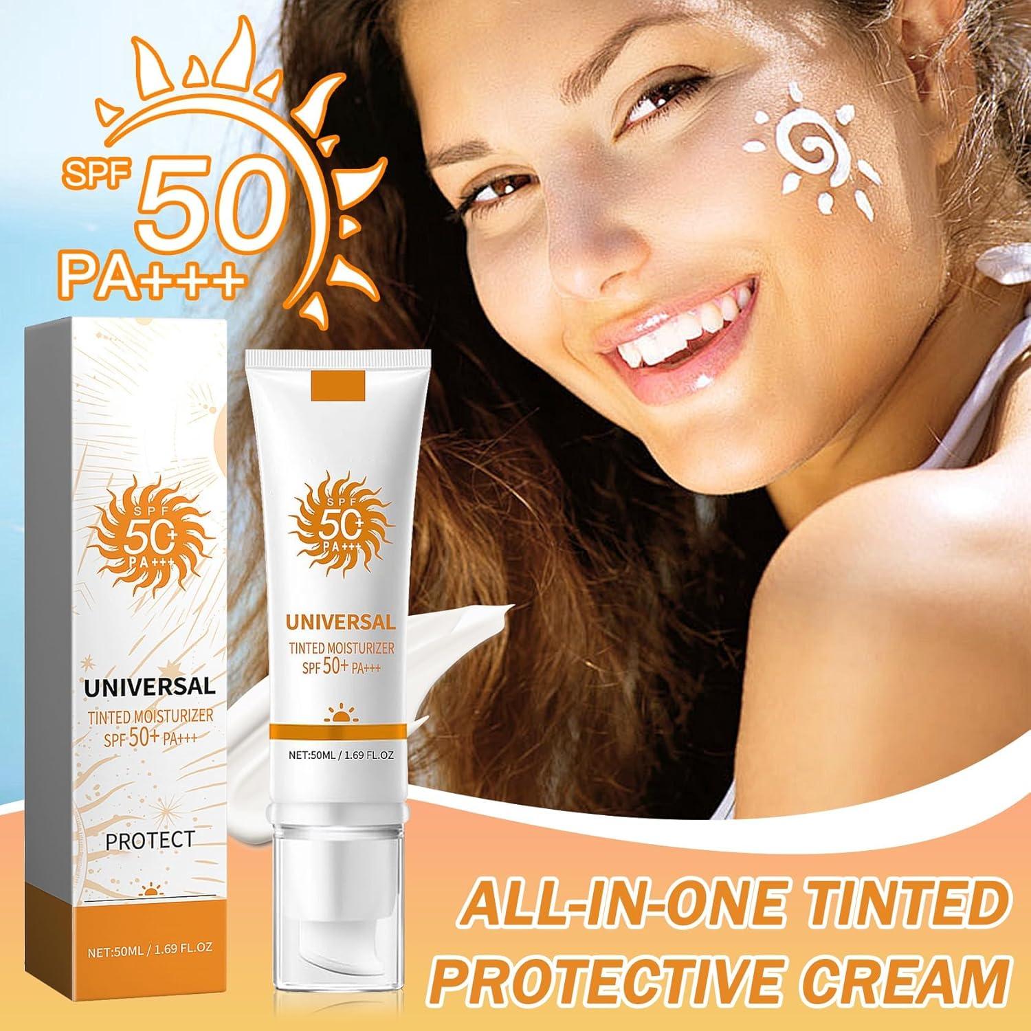 Crema Solar Facial SPF 50+ PA+++ Loción Hidratante 50ml