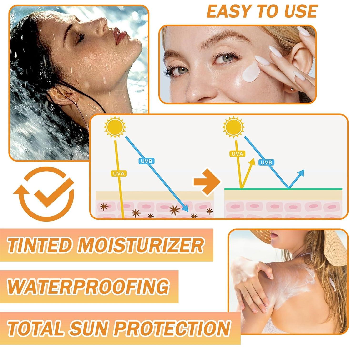 Crema Solar Facial SPF 50+ PA+++ Loción Hidratante 50ml