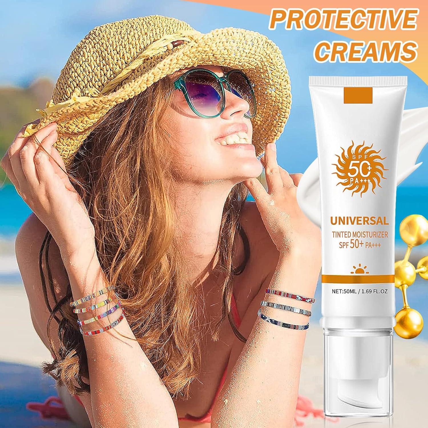 Crema Solar Facial SPF 50+ PA+++ Loción Hidratante 50ml