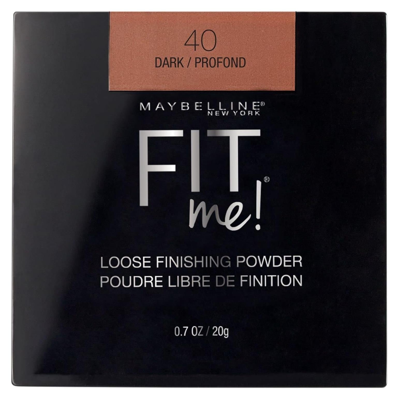 Polvo Suelto Fijador Fit Me Maybelline 40 Oscuro 19.84g