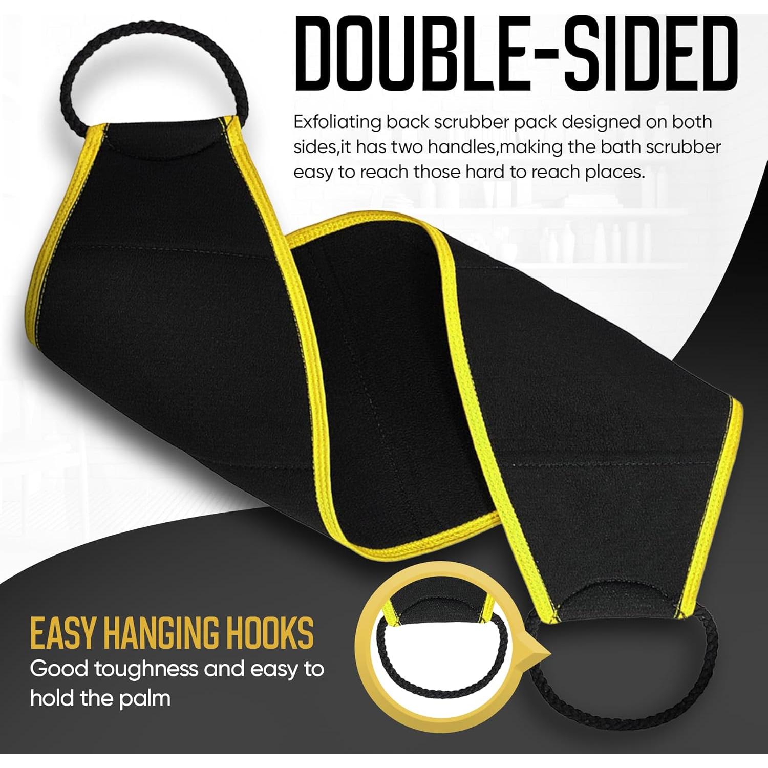 Guante Exfoliante Natural 2-en-1 y Cepillo de Espalda Kessa