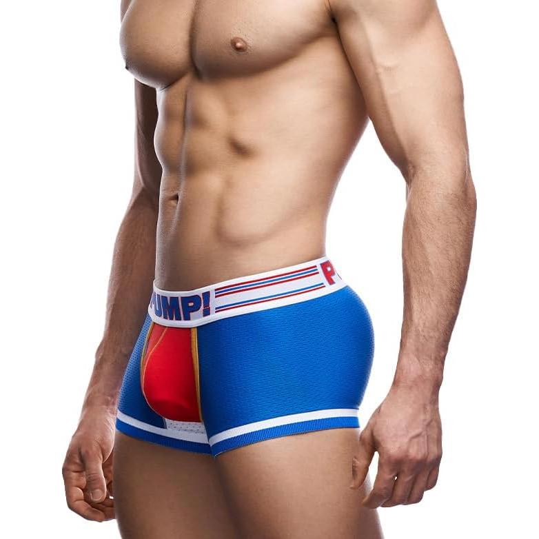 Pump! Cintura Rayas Azul Eléctrico y Roja 45mm Hombres