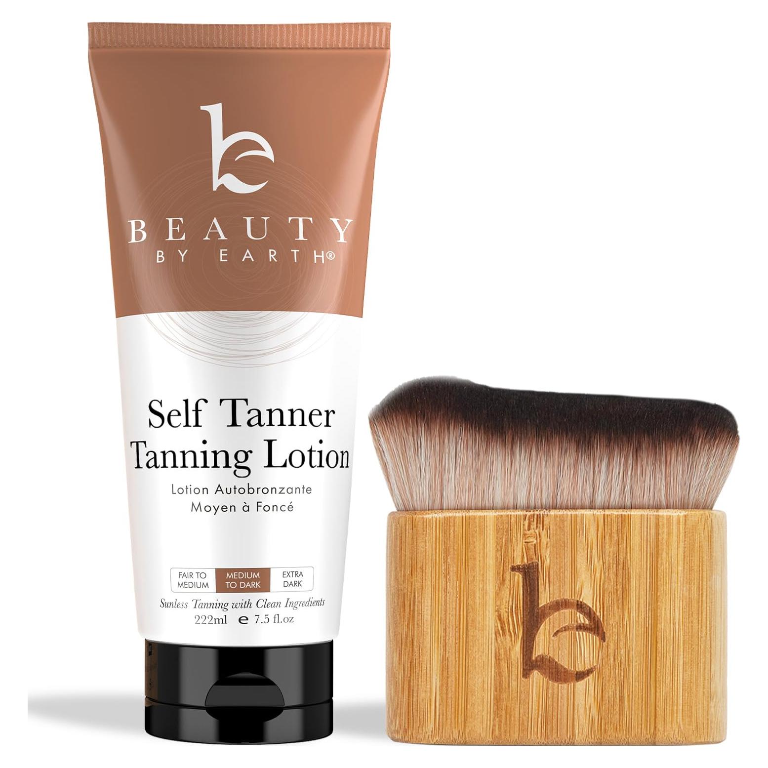 Autobronceador Natural Beauty by Earth + Brocha Kabuki