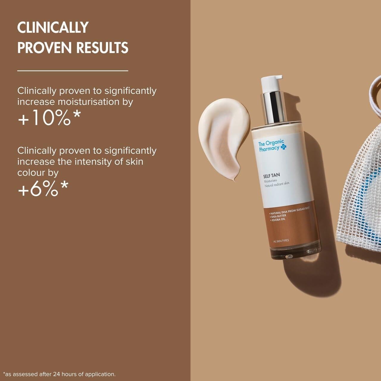 Auto Bronceador Orgánico La Farmacia - 100 ml, Brillo Natural