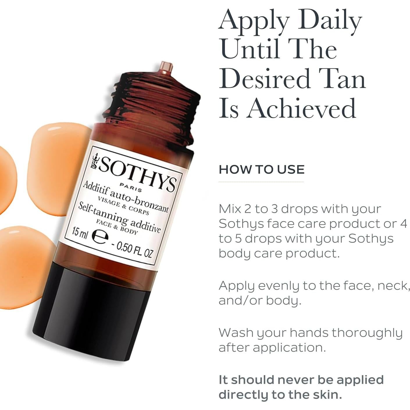 Aditivo Autobronceador SOTHYS Gotas 30ml Bronceado Gradual