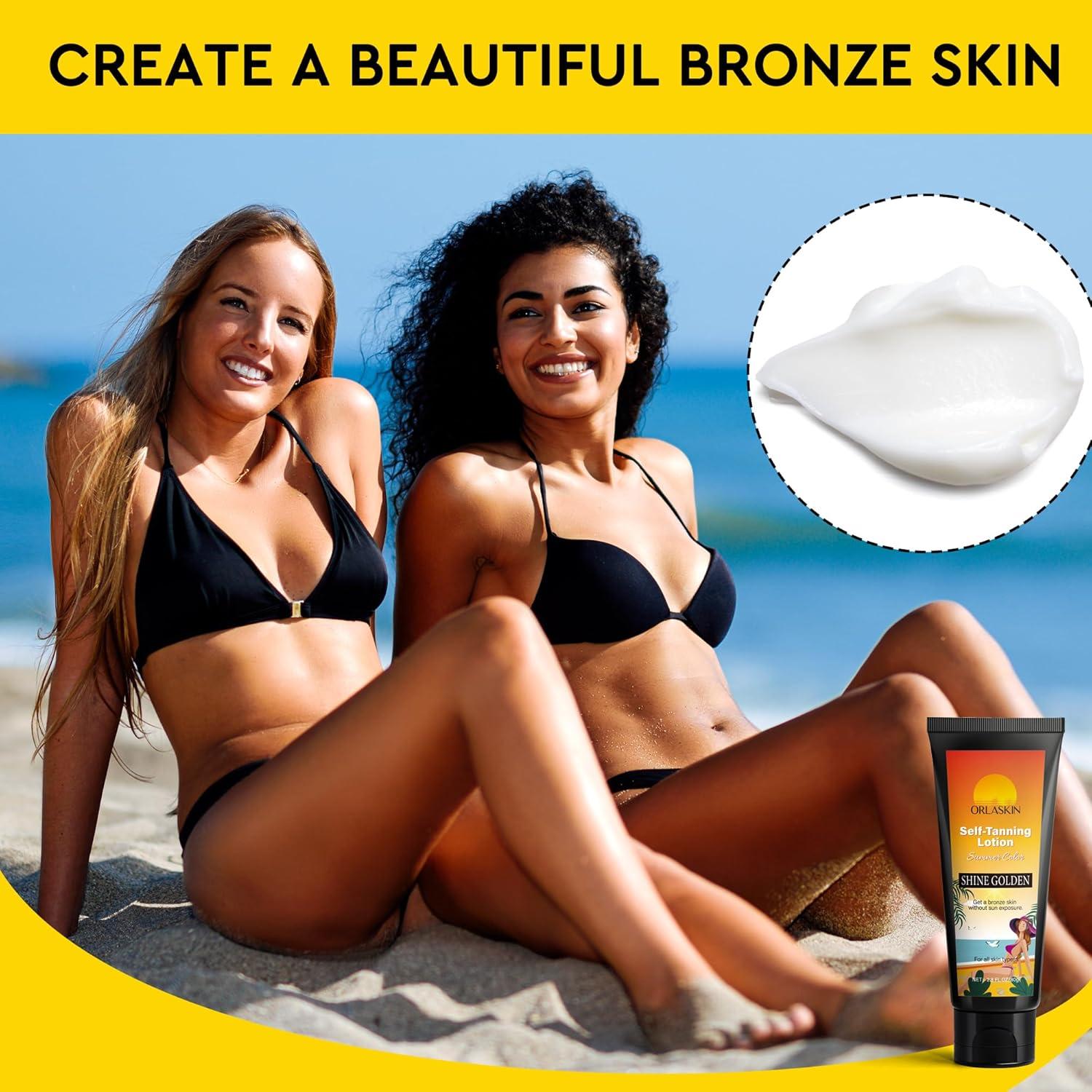 Crema Bronceadora Natural ORLASKIN 80g - Bronceado Gradual Sin Sol