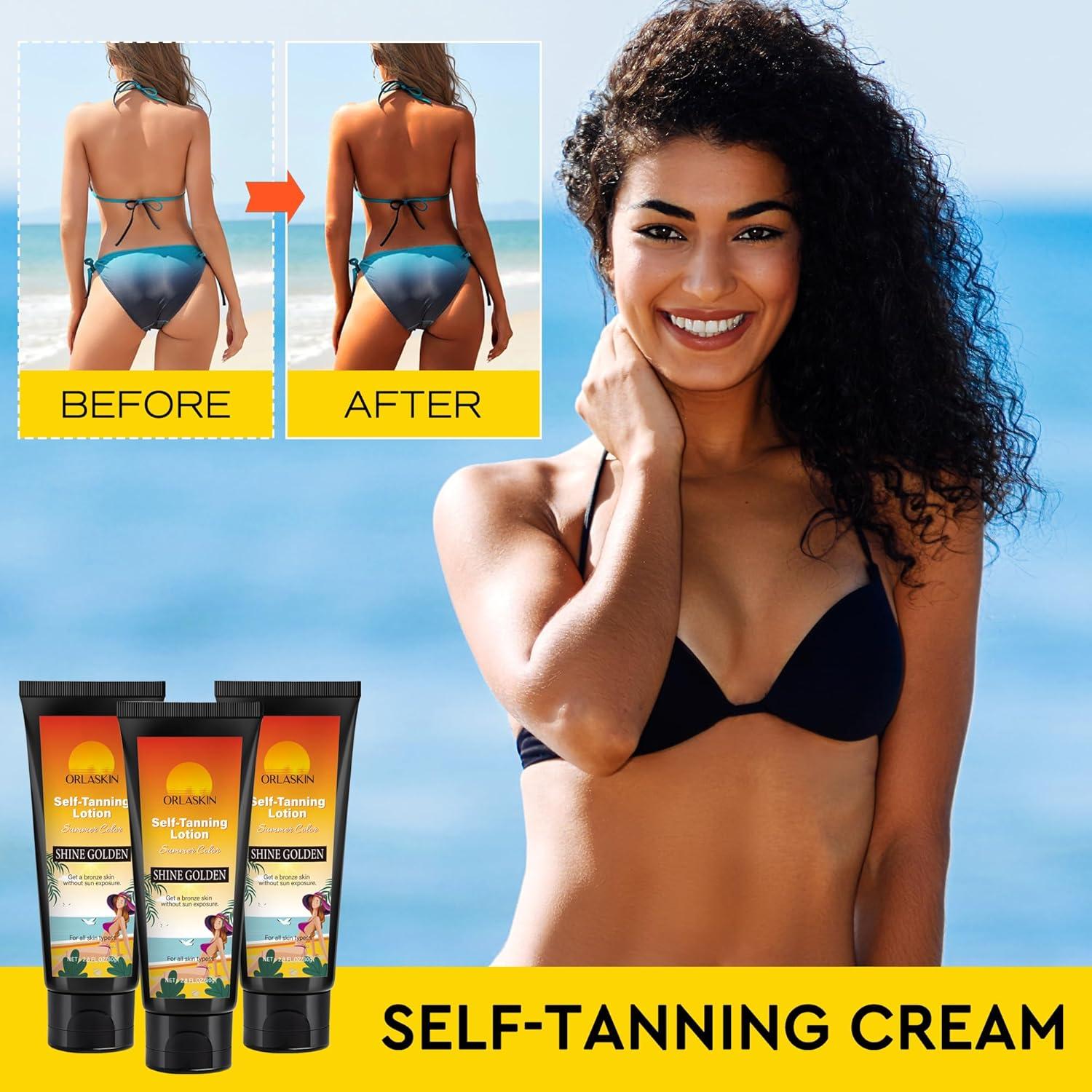 Crema Bronceadora Natural ORLASKIN 80g - Bronceado Gradual Sin Sol