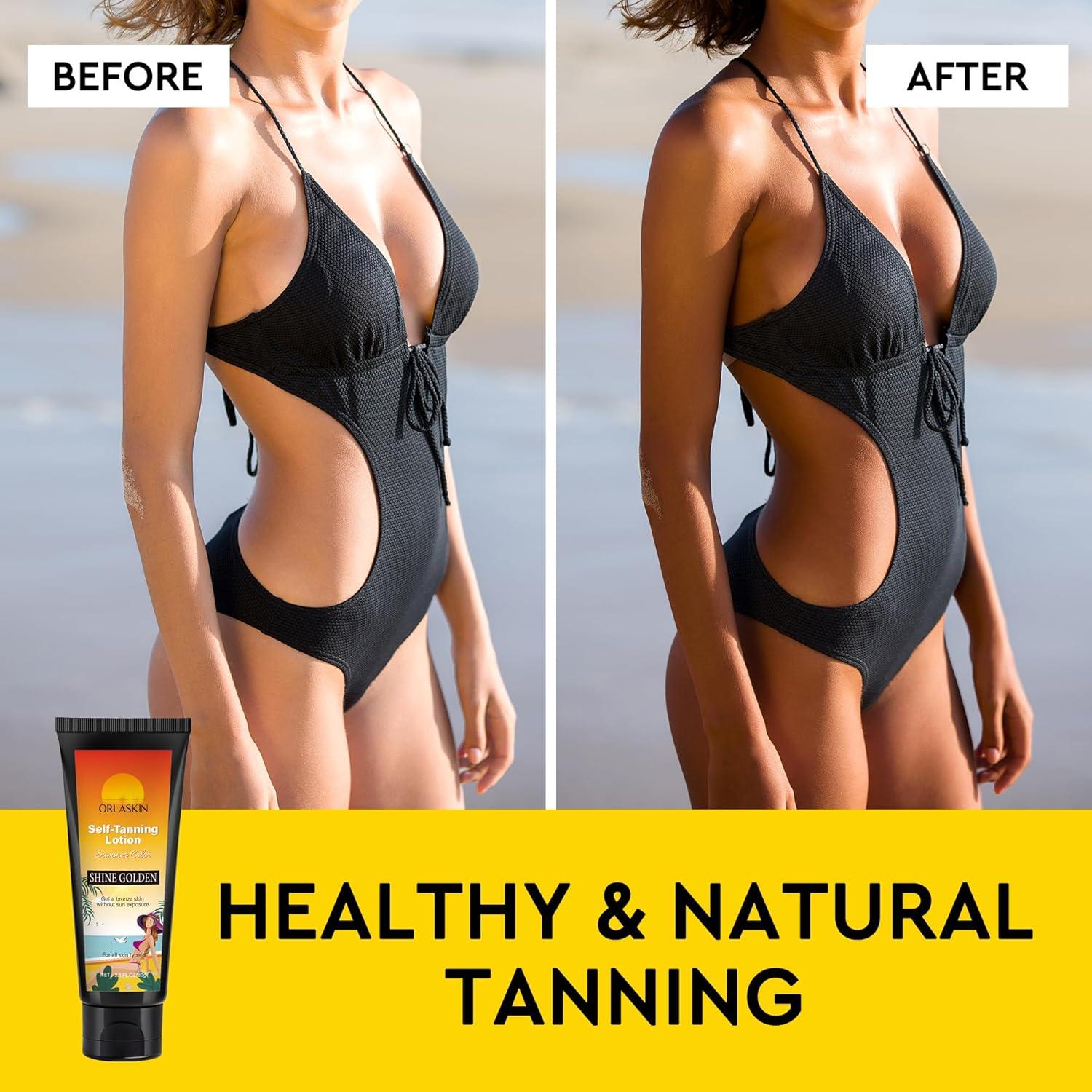 Crema Bronceadora Natural ORLASKIN 80g - Bronceado Gradual Sin Sol