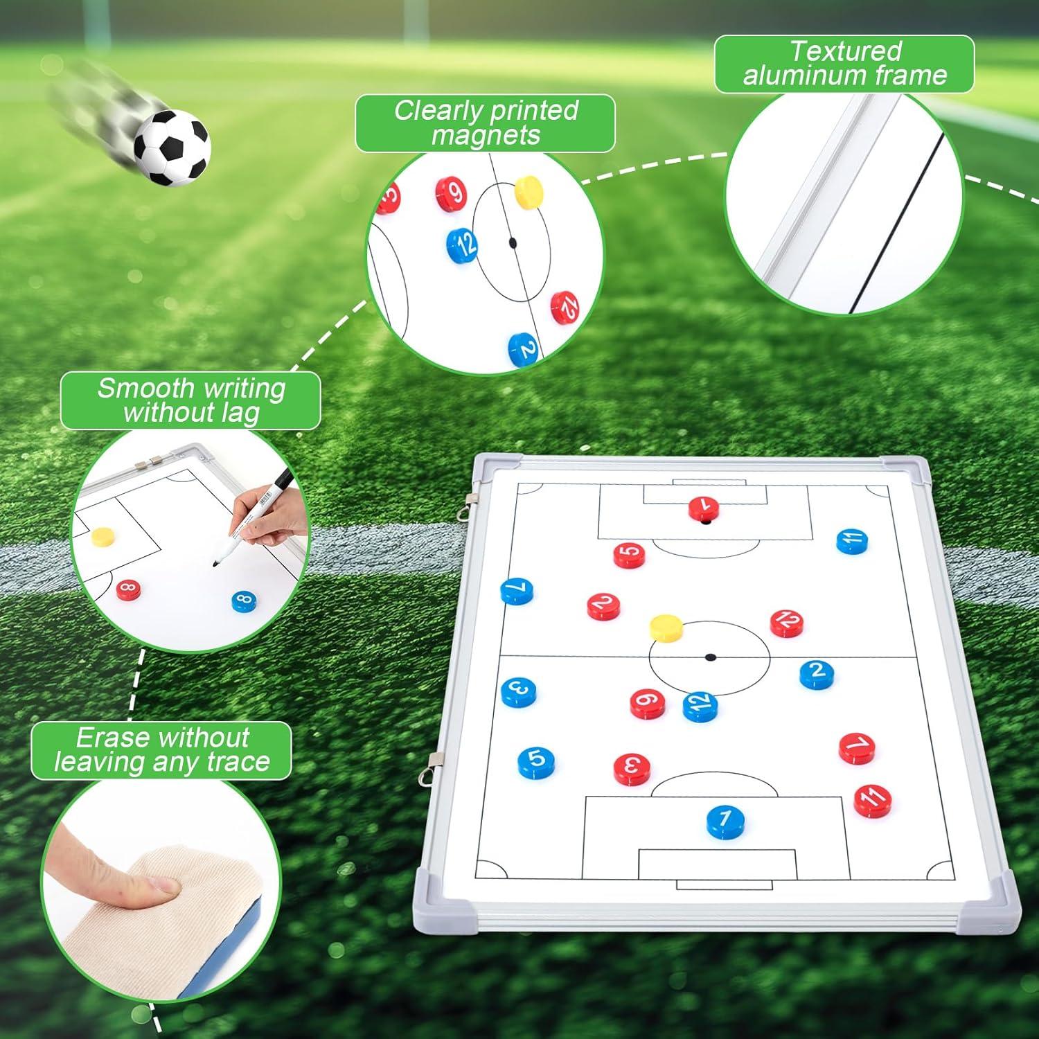 Pizarra Táctica de Fútbol Magnética Dunzoom 45.72x30.48cm