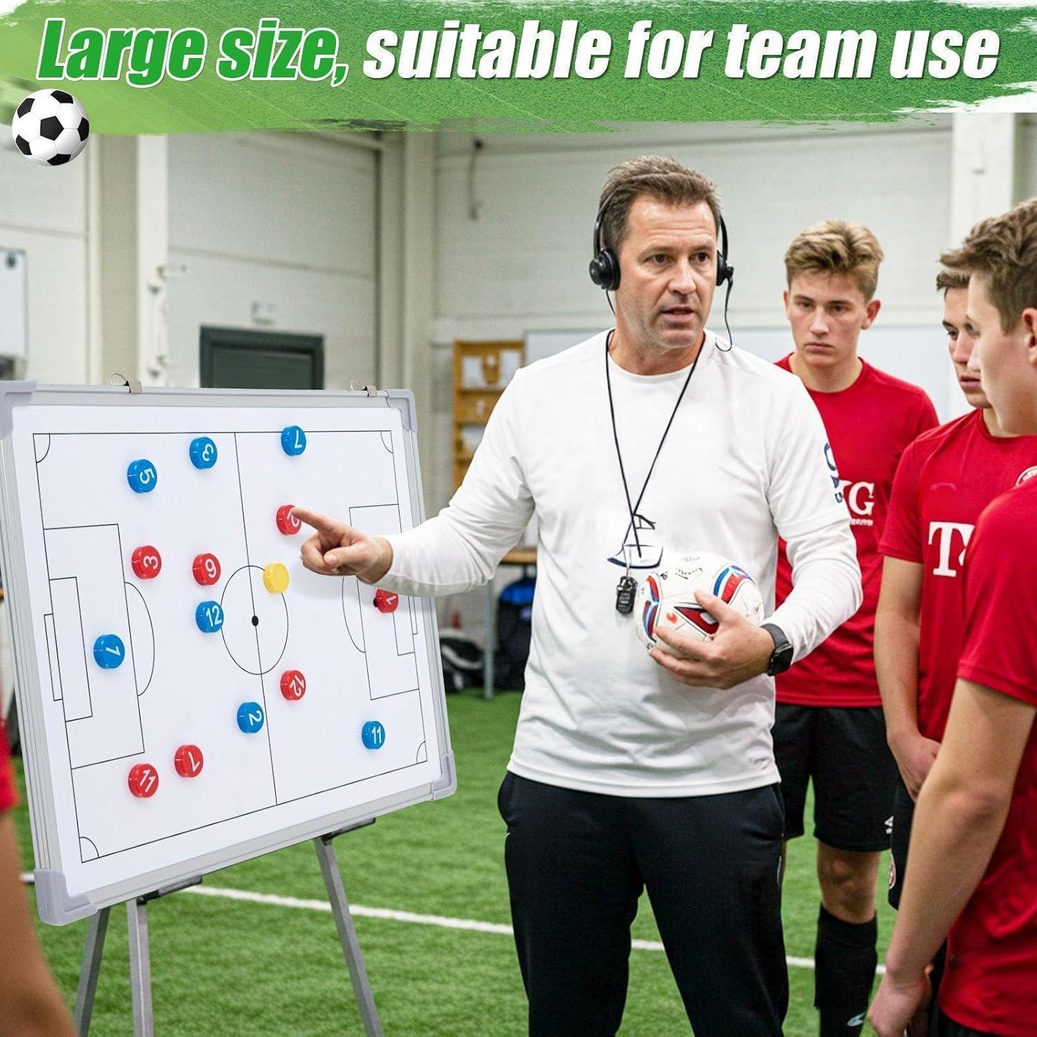 Pizarra Táctica de Fútbol Magnética Dunzoom 45.72x30.48cm