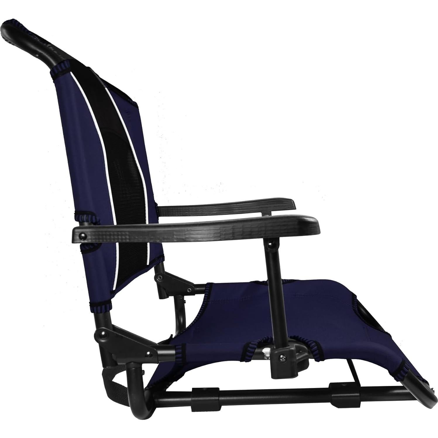 Asiento de Estadio Kijaro Dual Lock - Azul Belice con Brazos