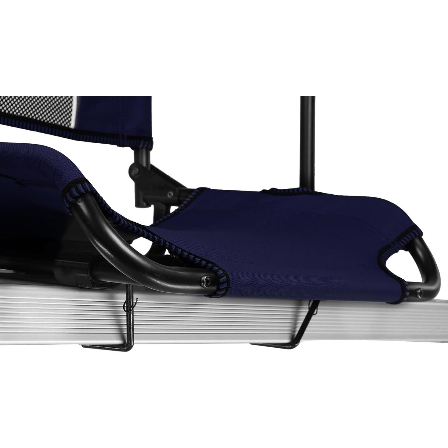 Asiento de Estadio Kijaro Dual Lock - Azul Belice con Brazos