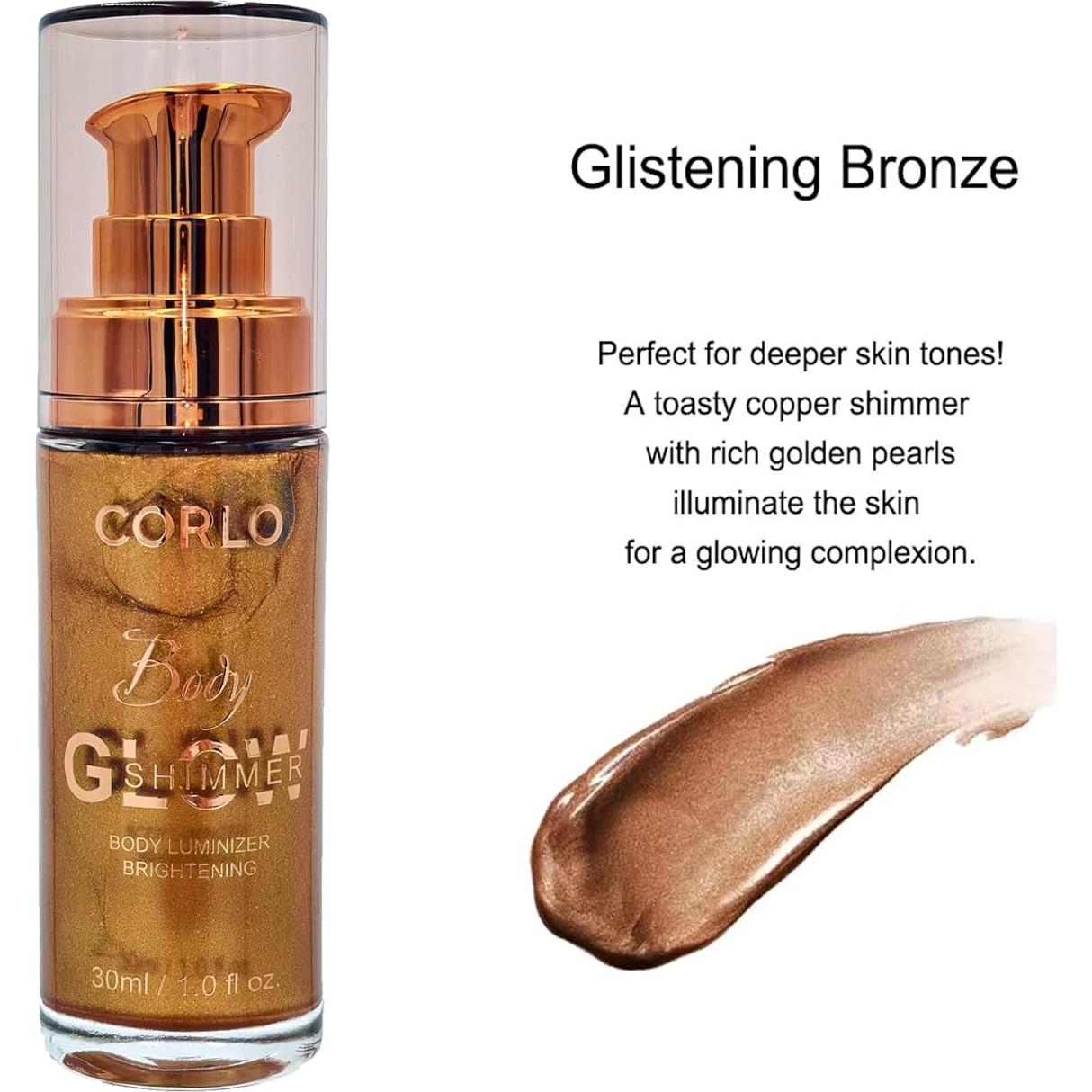 Aceite Iluminador Corporal Corlo 31 ml Bronce Resplandeciente