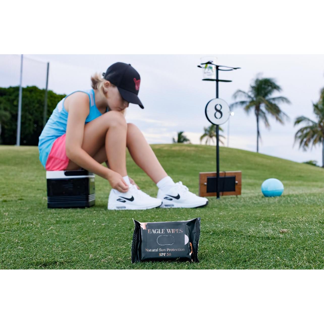 Toallitas Hidratantes SPF 50 Eagle Wipes Biodegradables 164g