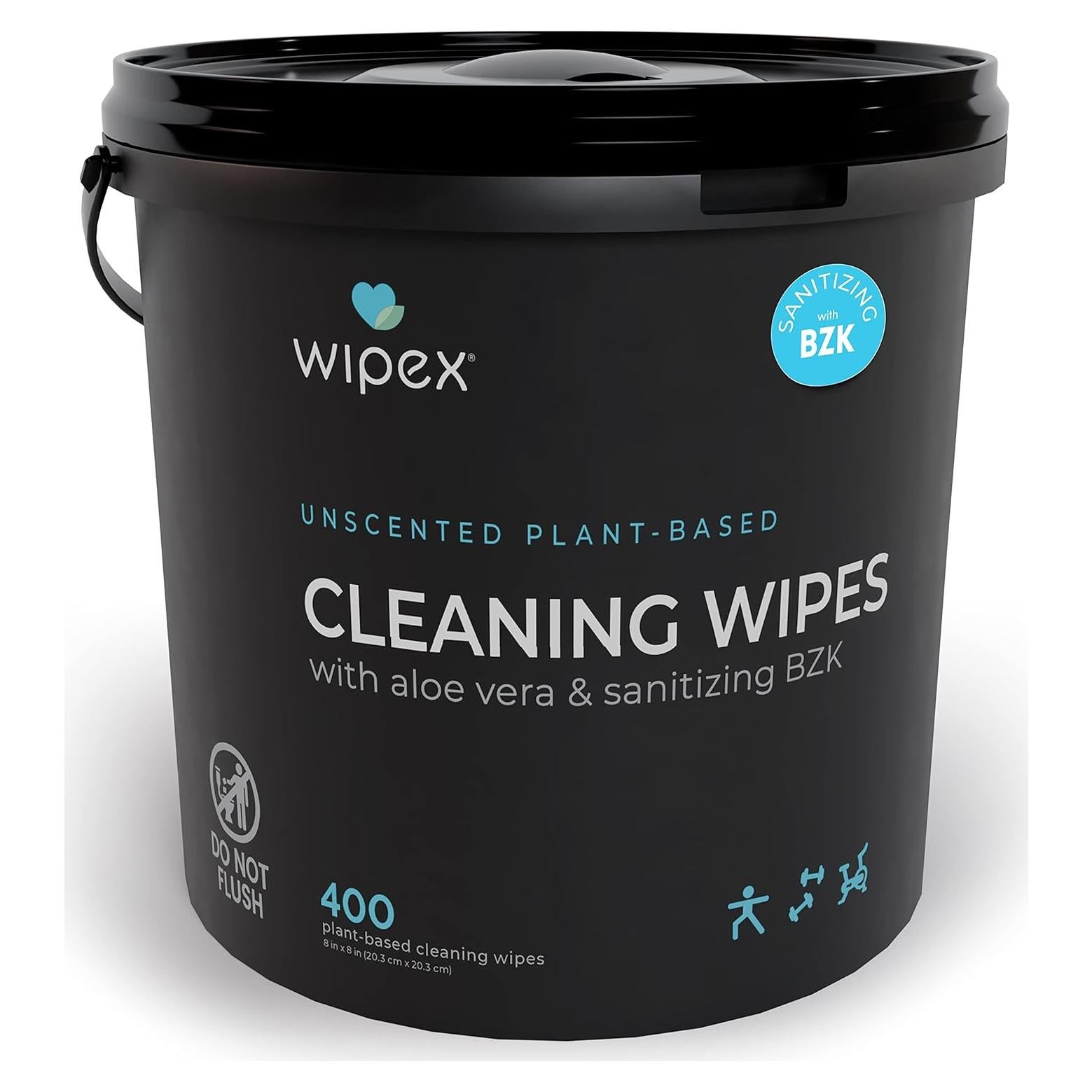 Toallitas de Limpieza Wipex 400ct para Gimnasio y Fitness