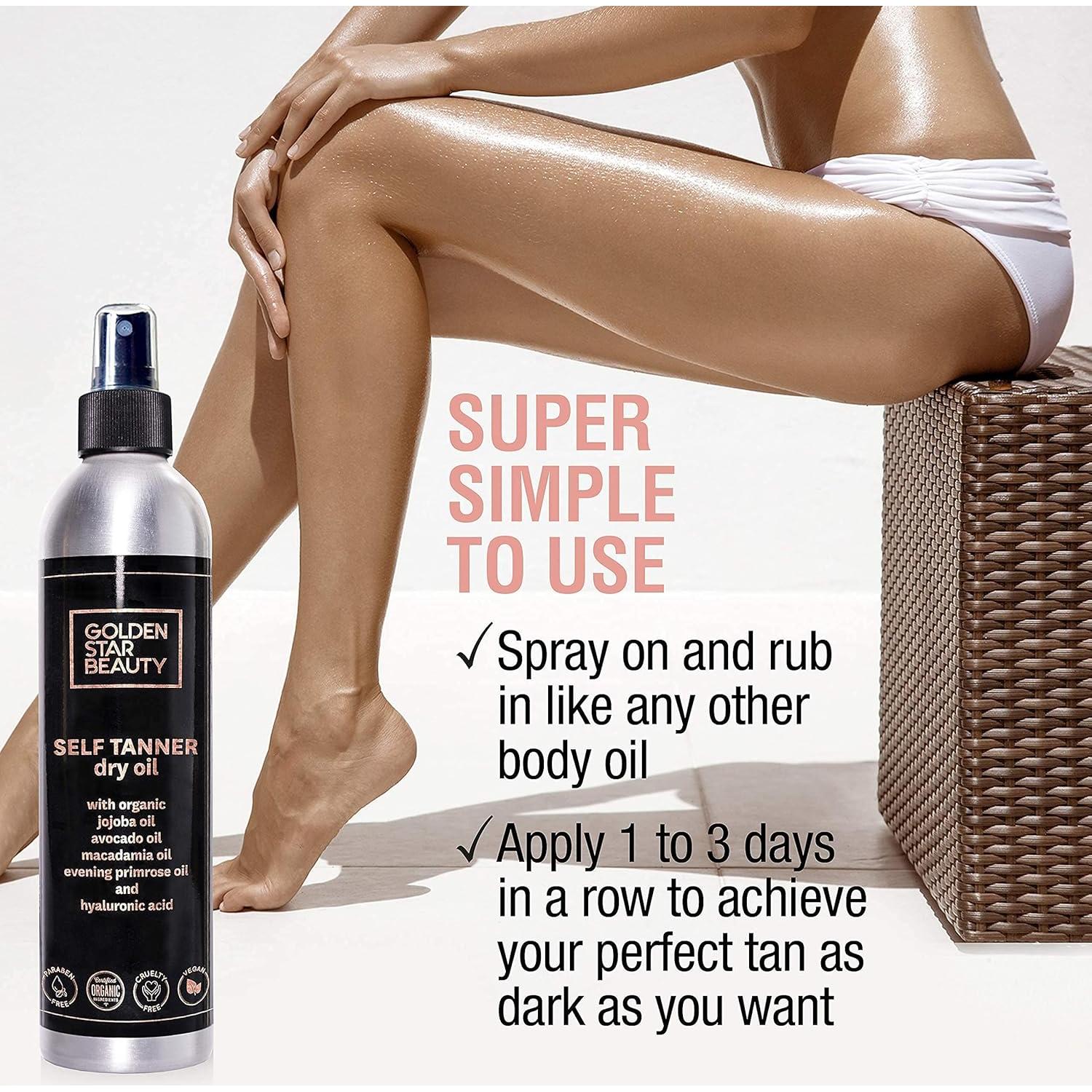 Suero Bronceador Facial Orgánico con Ácido Hialurónico 120ml