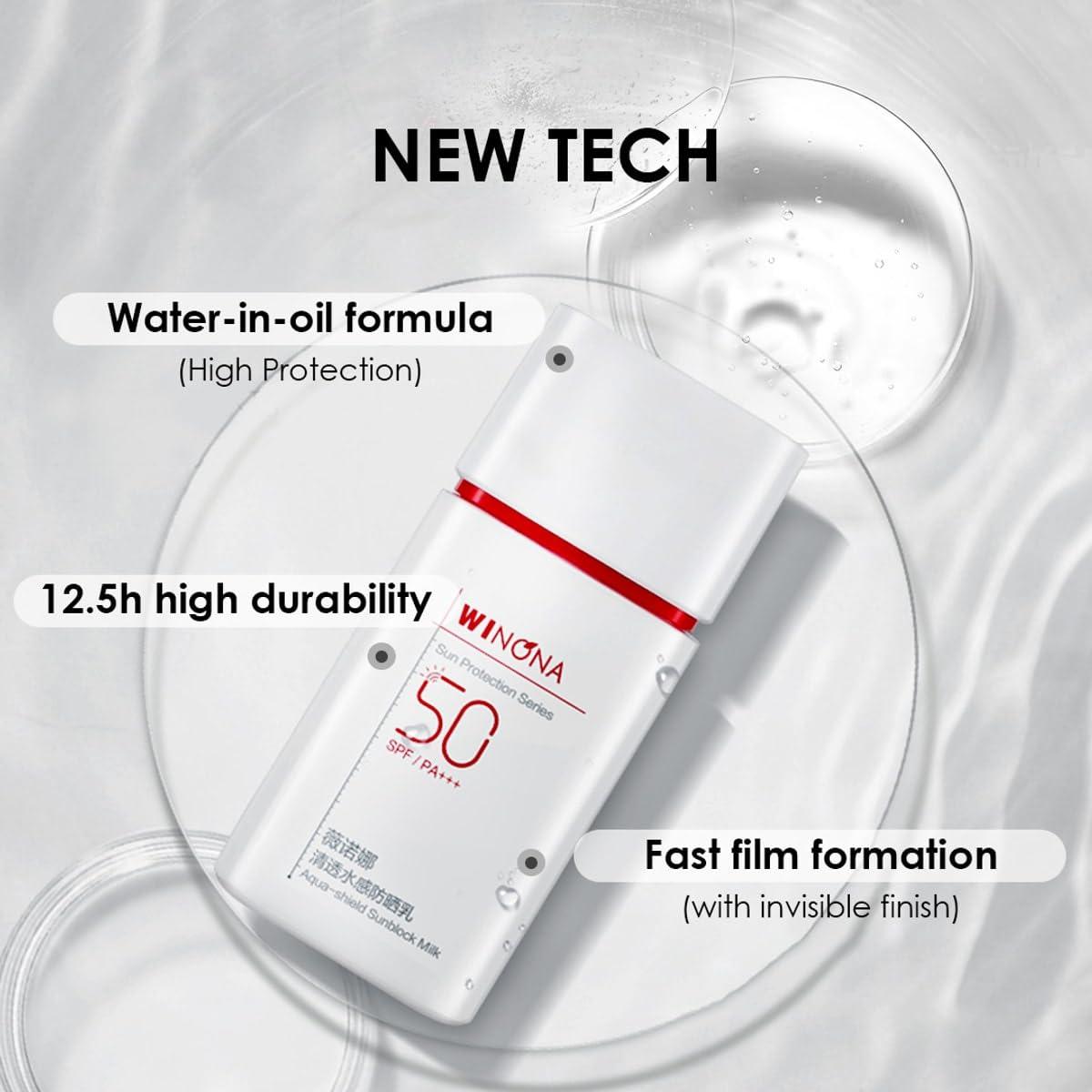 WINONA Protector Solar Facial SPF 50 para Piel Sensible 50g