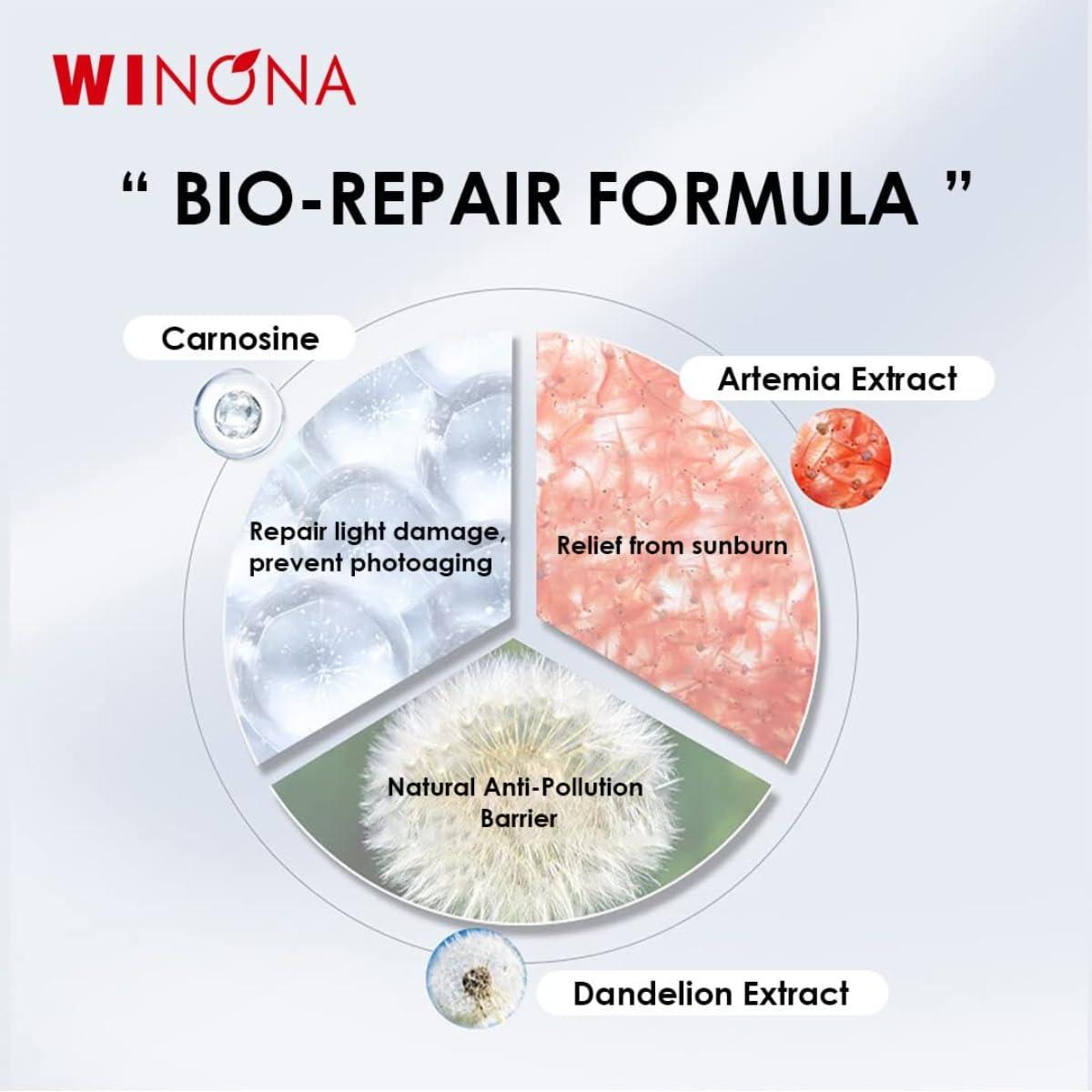 WINONA Protector Solar Facial SPF 50 para Piel Sensible 50g