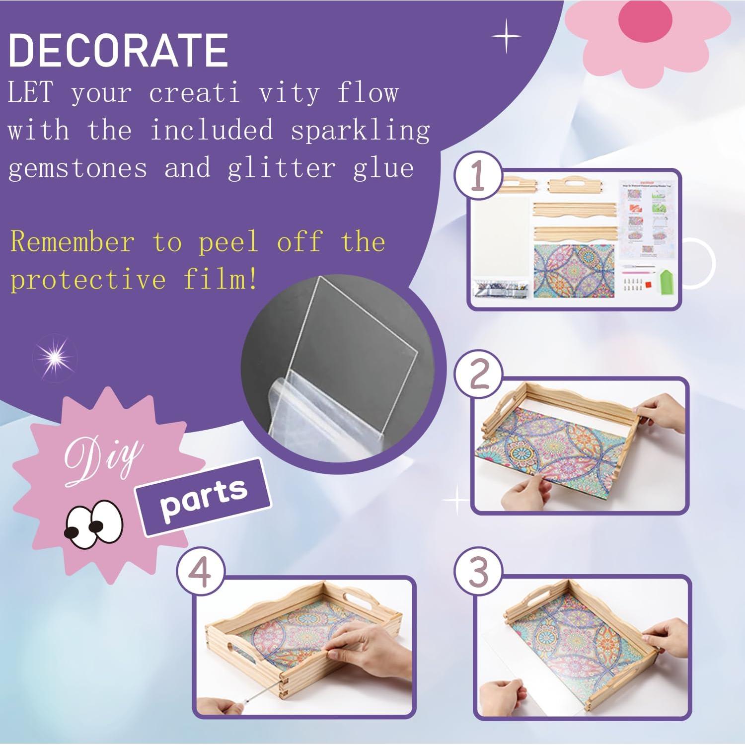 Kit de Arte de Diamante EWJRNSF 19.8x29.9 cm Madera Mandala