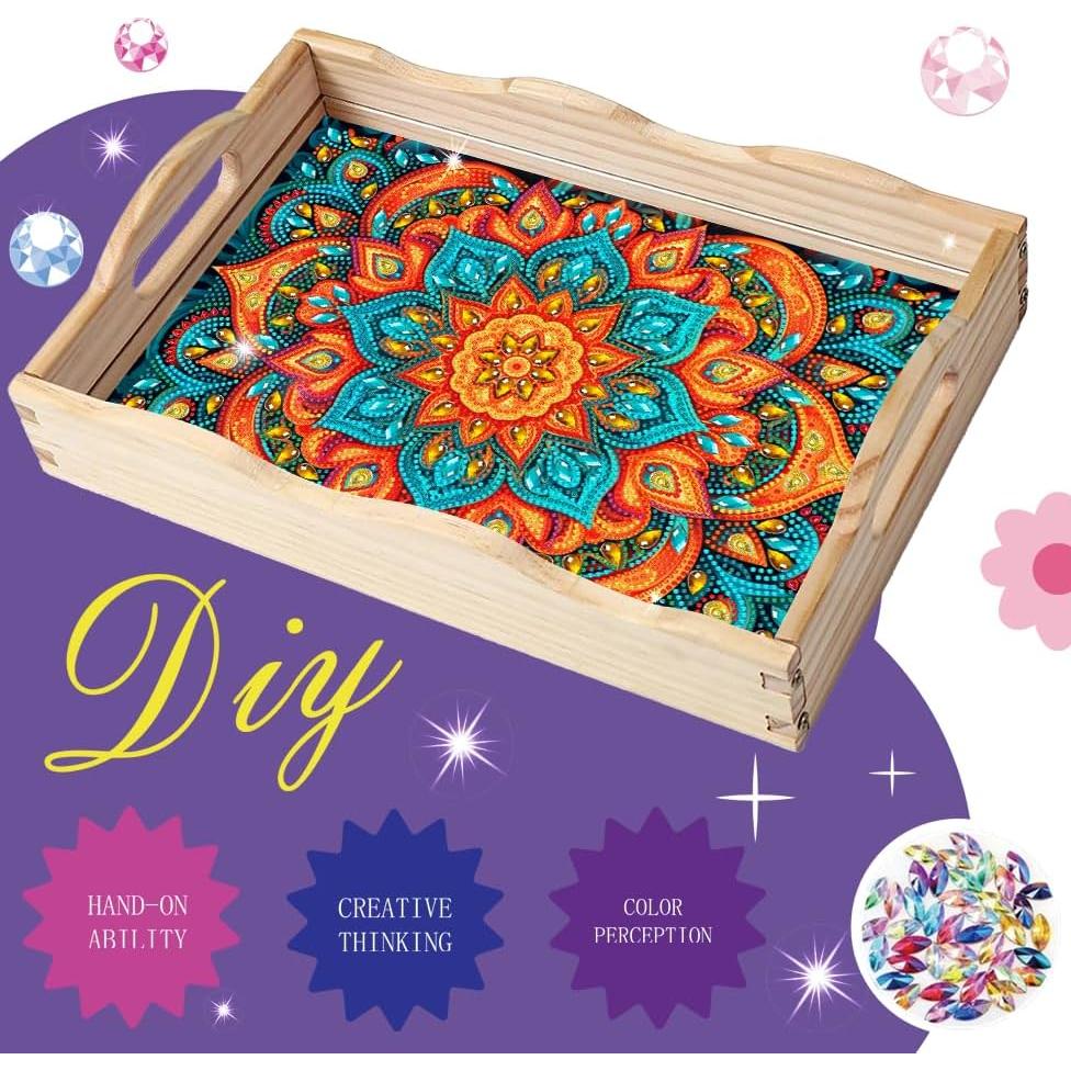 Kit de Arte de Diamante EWJRNSF 19.8x29.9 cm Madera Mandala