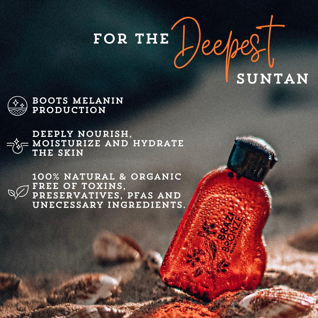 Aceite Bronceador Orgánico Brazi Bronze 85g - Vegano y Natural