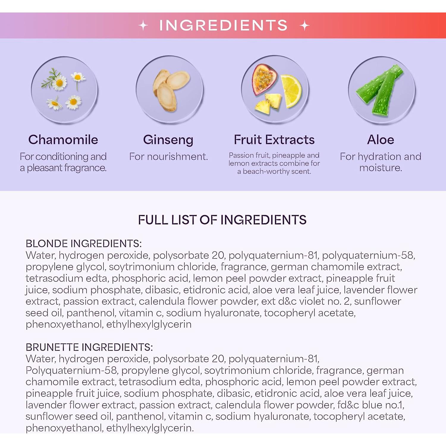 Hally Spray Aclarador de Cabello 3.4oz - Rubios y Castaños