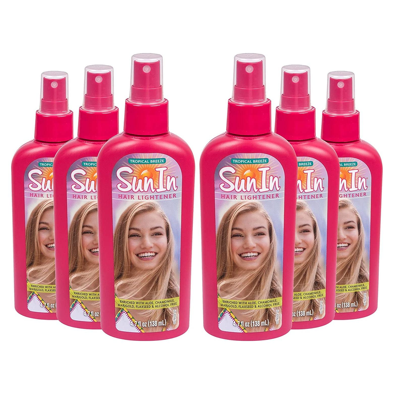 Aclarador de Cabello Sun-In Original 6 x 140 ml con Extractos