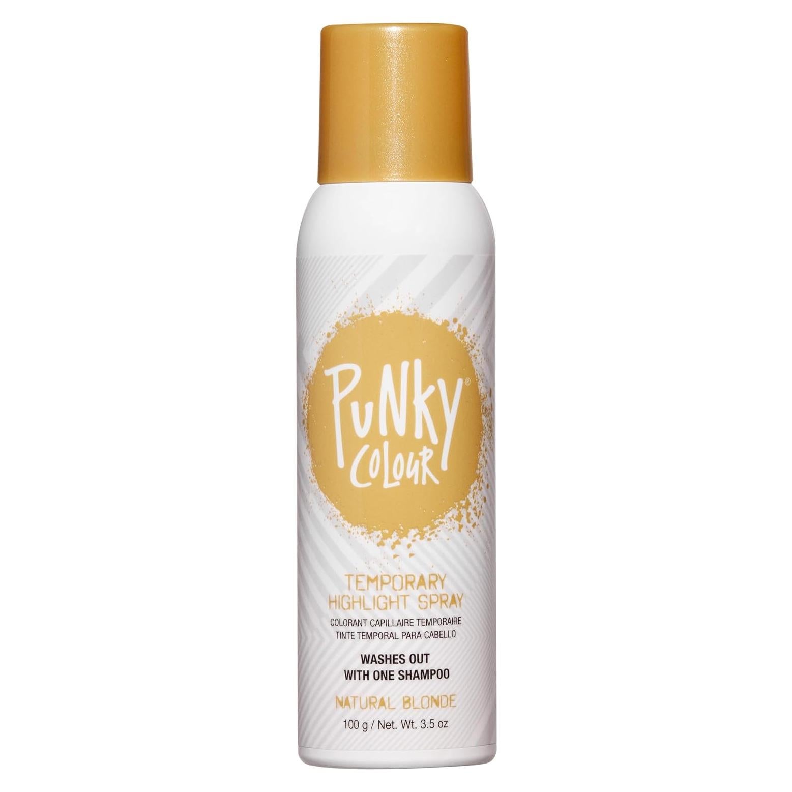 Spray Temporal para Cabello Punky 3.5 oz Rubio Natural