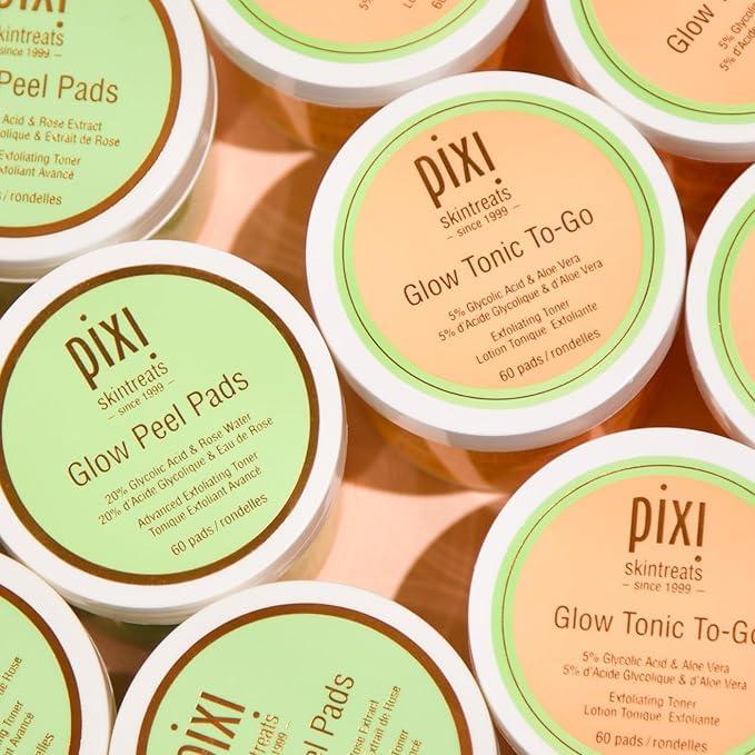 Pixi Beauty Glow Peel Pads Exfoliantes 20% Ácido Glicólico - 60 Unidades
