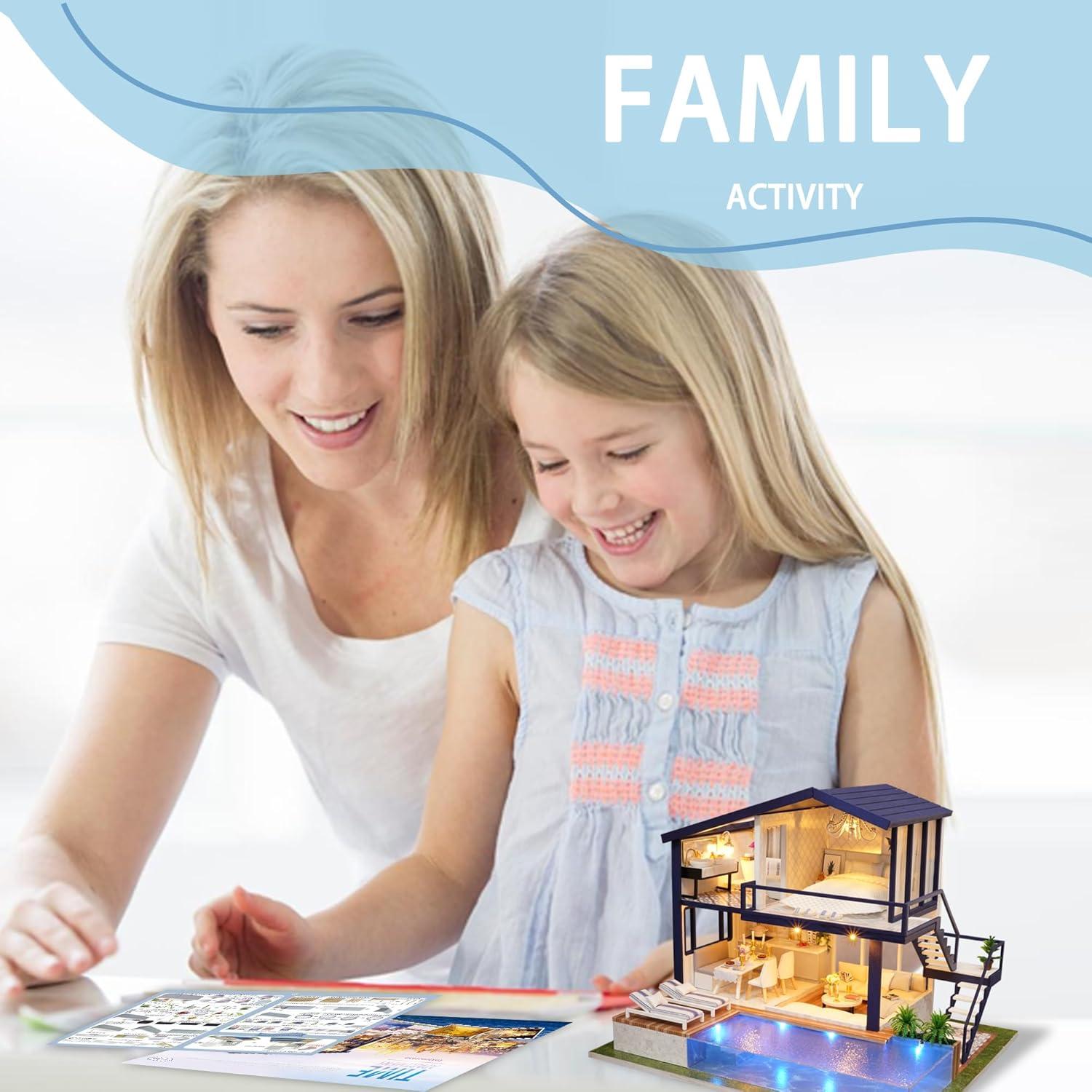 Kit Casa de Muñecas Miniatura Flever A-066 DIY con Muebles