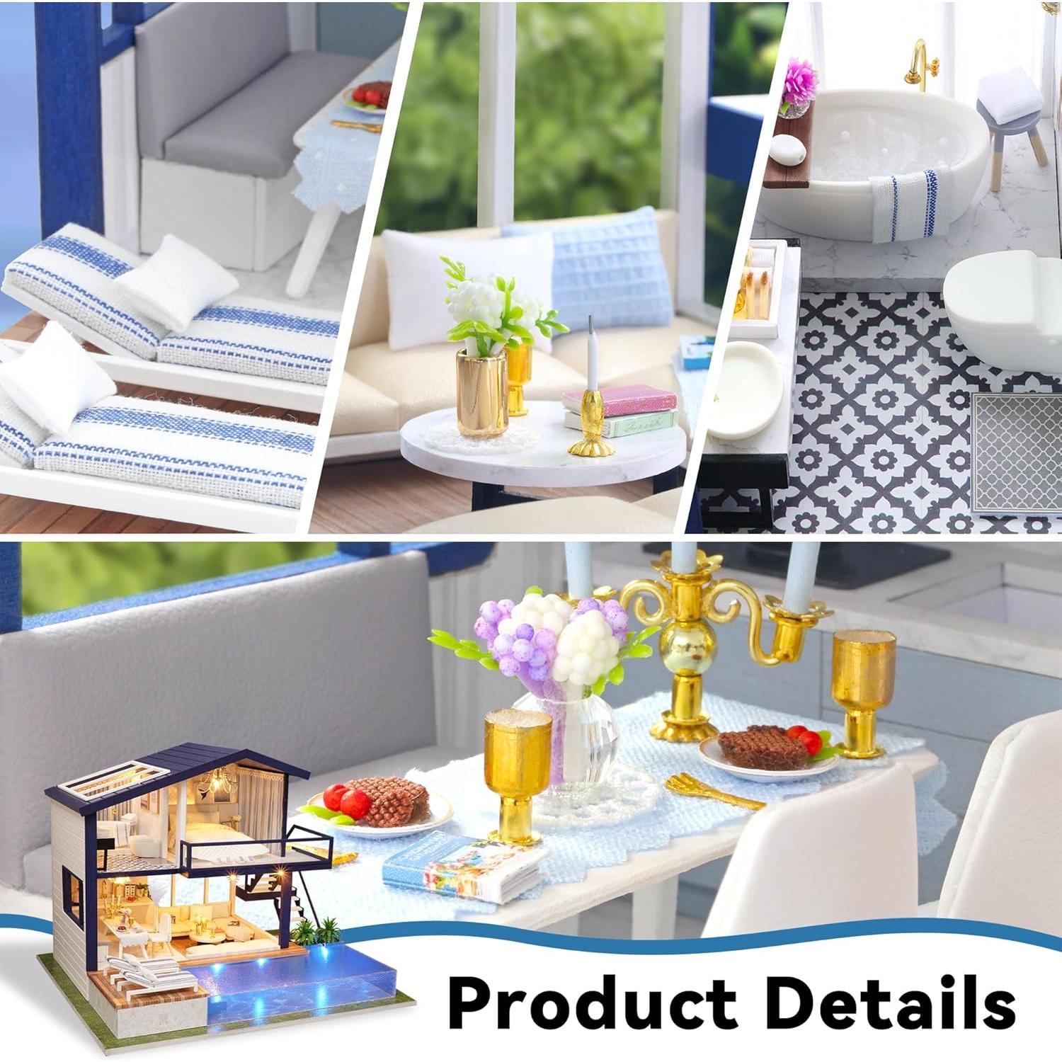 Kit Casa de Muñecas Miniatura Flever A-066 DIY con Muebles