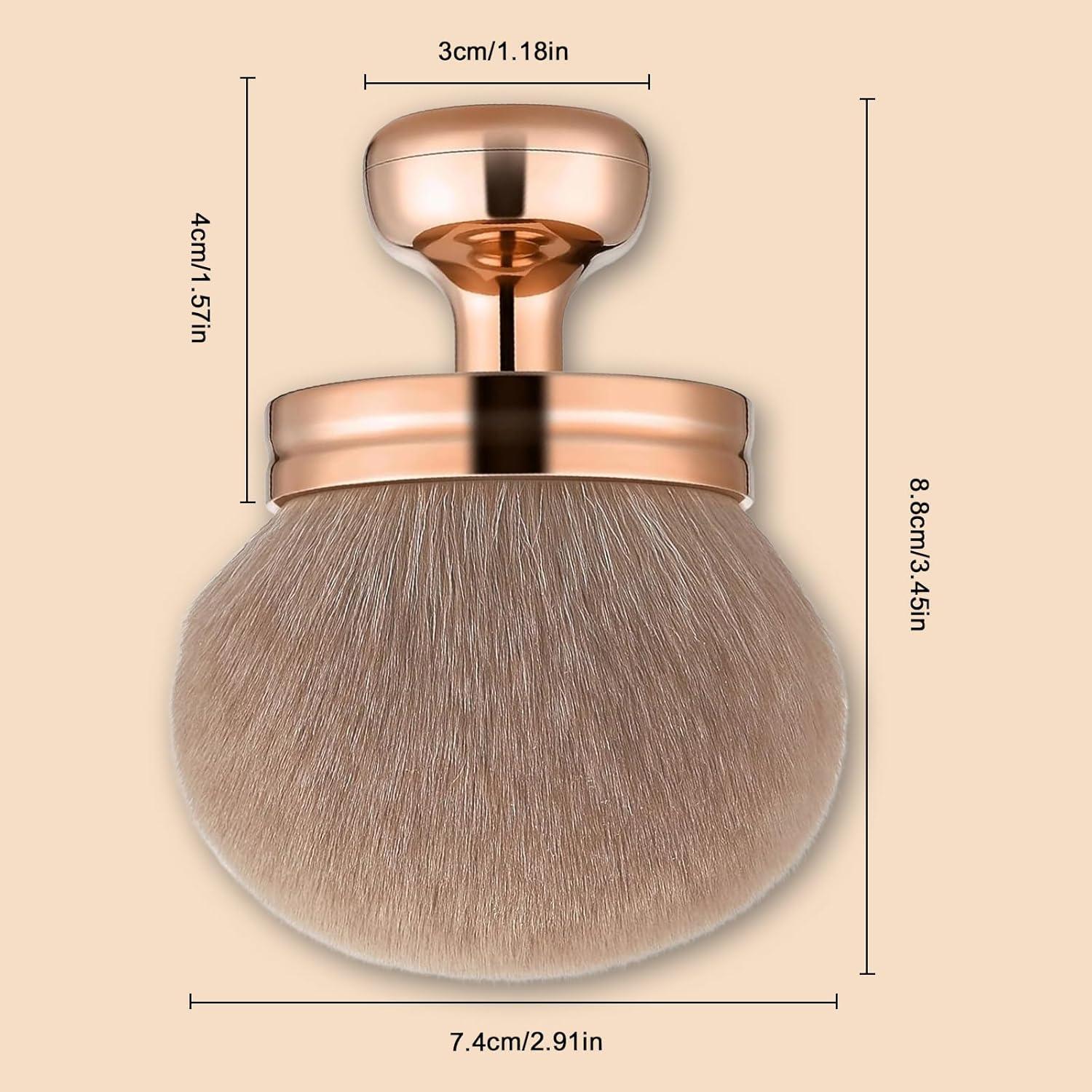 Brocha Kabuki Grande Yabacado para Maquillaje y Autobronceador